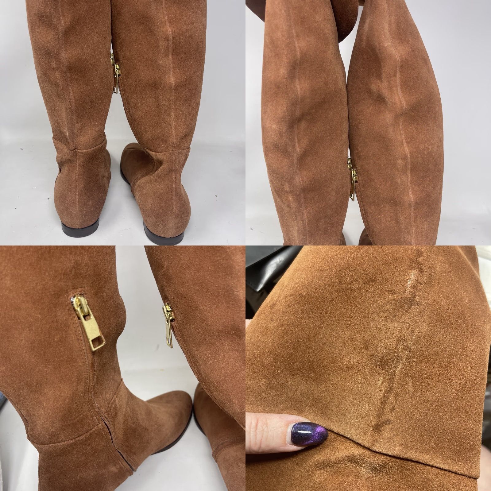 Joie VINTAGE Joie Leather Knee High Boots Womens 7 Brown 90s Cottagecore Boho Fall Spring Winter Size US 7 / IT 37 - 8 Thumbnail
