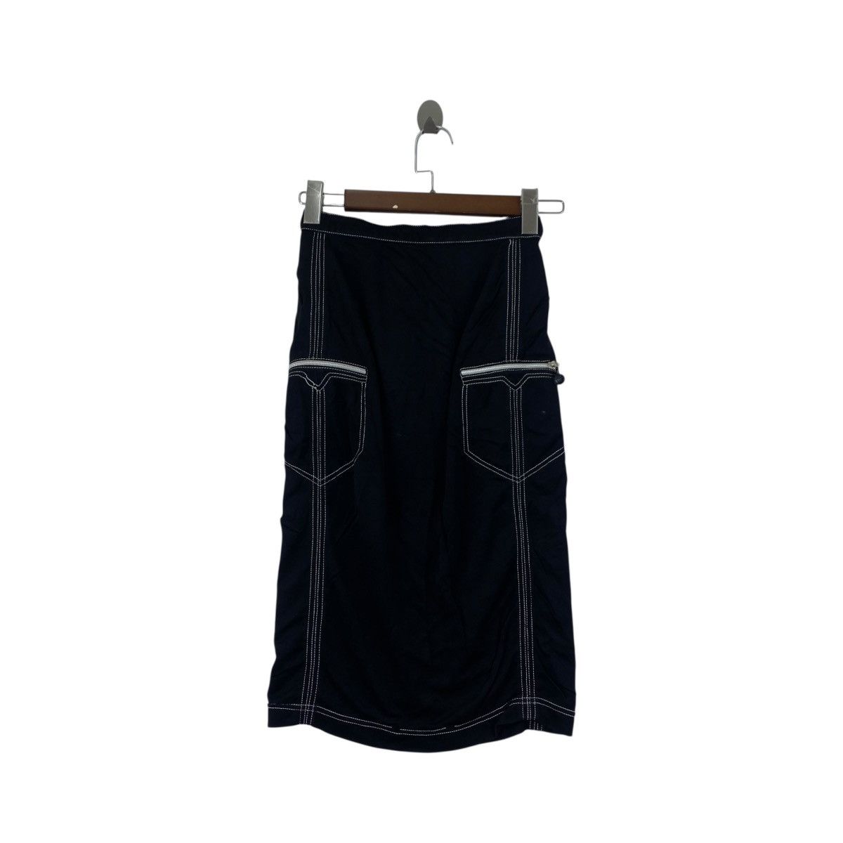 GIANNI VERSACE Couture Skirt Medusa Zipp Logo Size 38