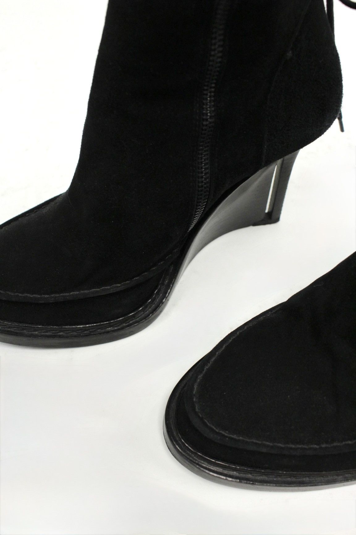 Ann Demeulemeester F/W10 Ann Demeulemeester Lace-Up Wedge Suede Boots Size US 9 / IT 39 - 8 Thumbnail