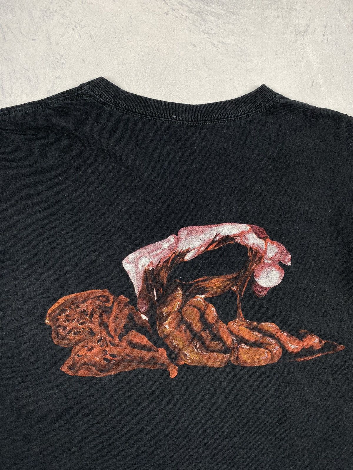 Band Tees × Vintage Vintage 00s Eisregen Krebs macht frei Y2K T shirt Size US M / EU 48-50 / 2 - 9 Thumbnail