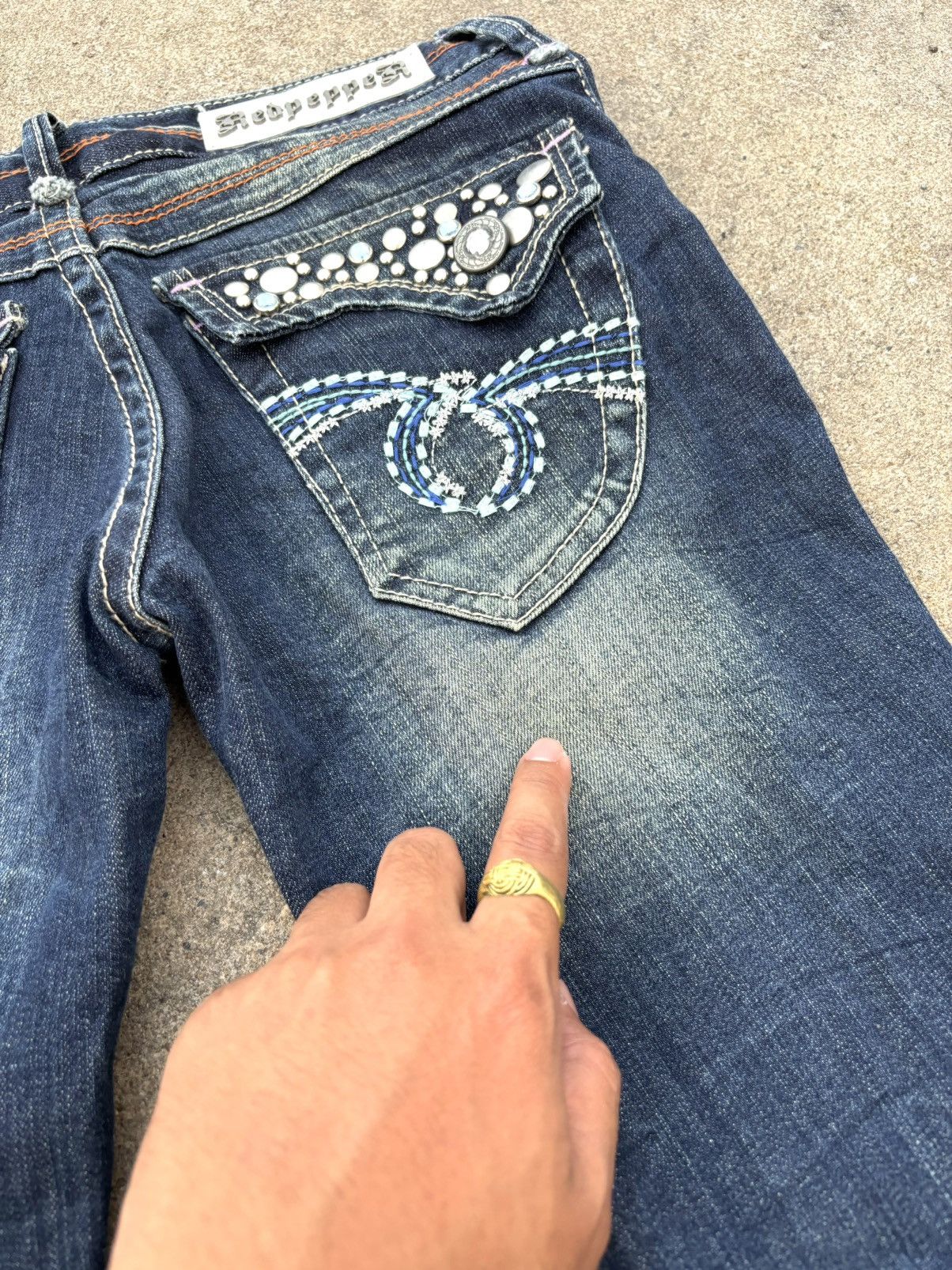 If Six Was Nine REDPEPPER JEANS FLARED BOOTCUT Size 29" - 14 Thumbnail