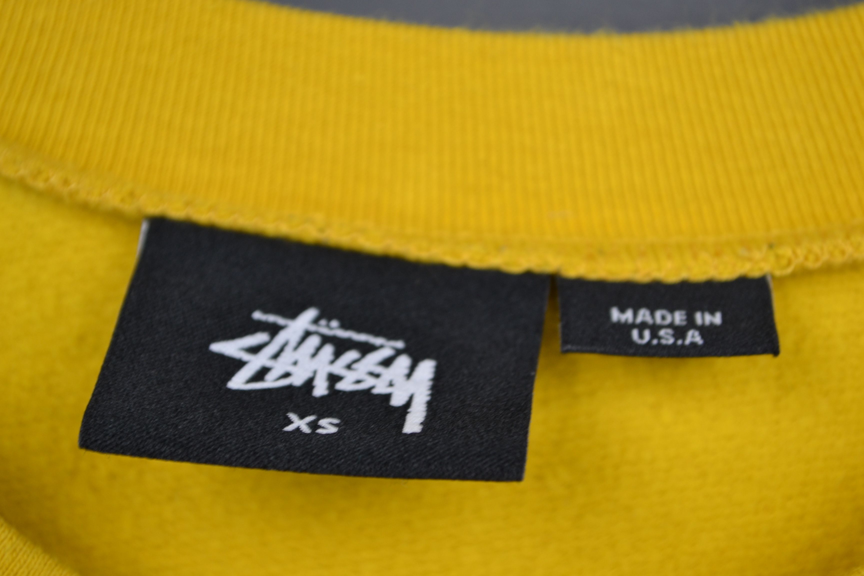 Stussy Stussy XS Yin-Yang Logo Sweatshirt Logo Yellow Made in USA Size US XS / EU 42 / 0 - 5 Thumbnail