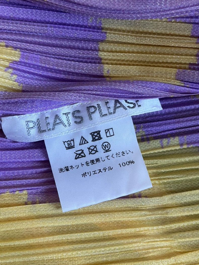 Issey Miyake Issey Miyake size:3 Yellow and purple pleated cardigan Size S / US 4 / IT 40 - 4 Thumbnail