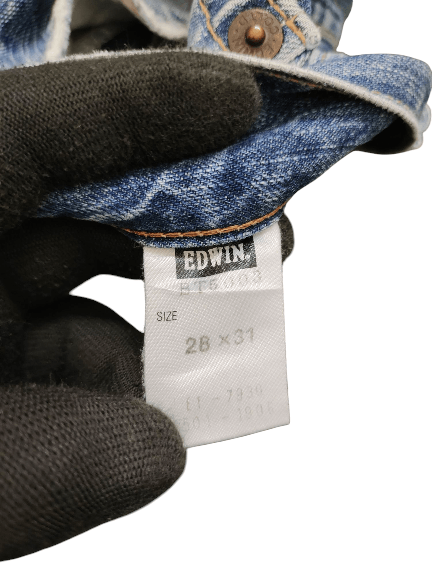 If Six Was Nine Vintage Edwin 503 Distress Faded Clawmark Denim Jeans Size US 29 - 11 Thumbnail