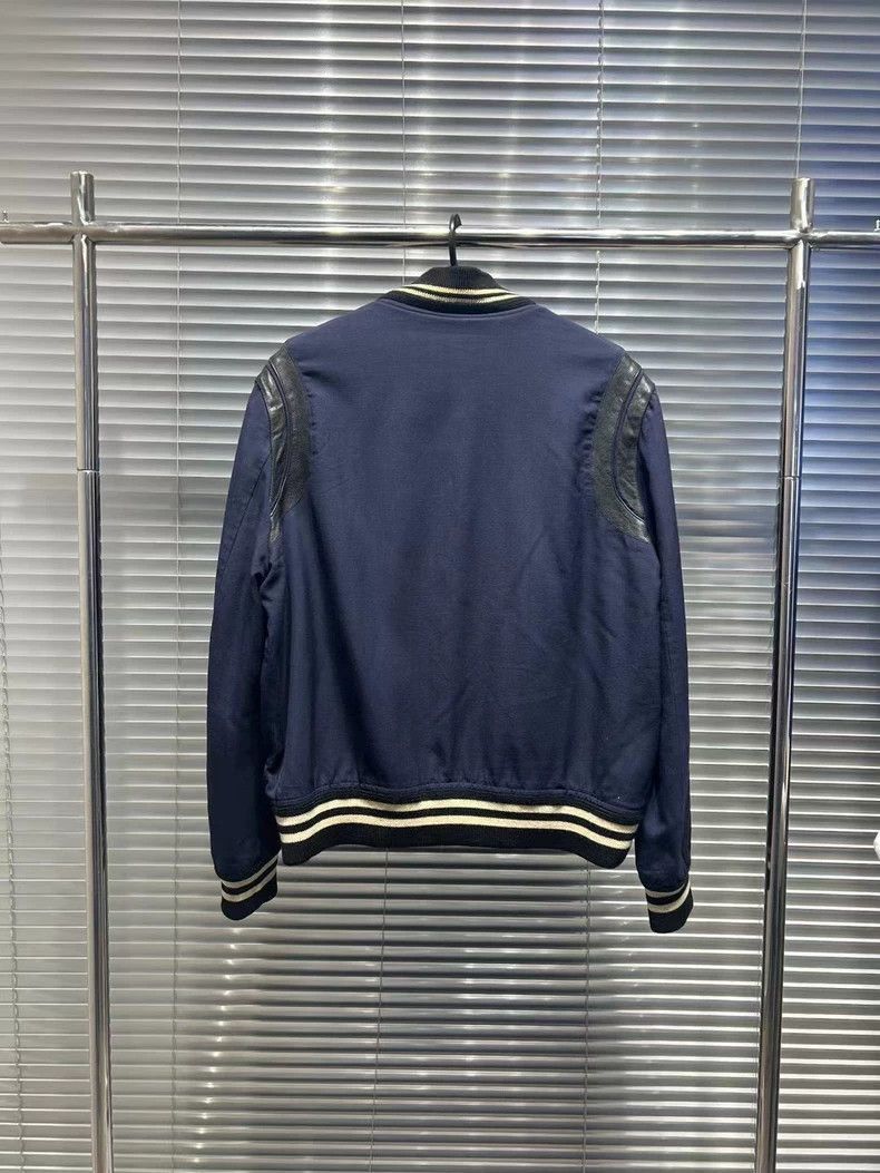 Saint Laurent Paris Saint Laurent Navy Blue Baseball Jacket-2507 Size US L / EU 52-54 / 3 - 6 Thumbnail