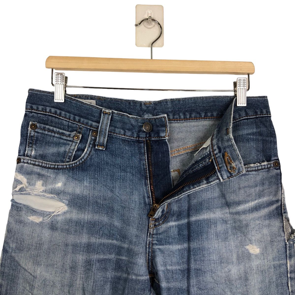 Japanese Brand 🔥90’s VINTAGE DENIM JEANS DISTRESSED DESIGN EDWIN JAPAN Size US 30 / EU 46 - 10 Thumbnail