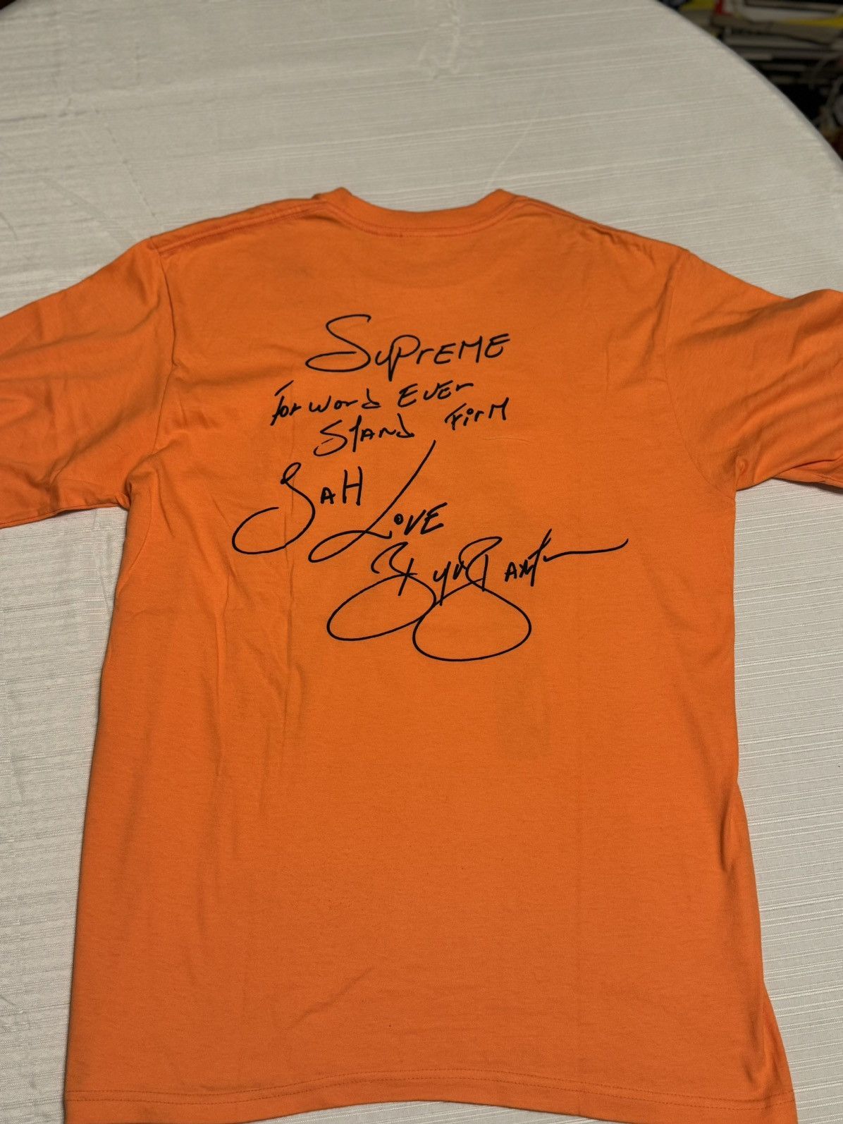 Supreme Supreme x Buju Banton Photo Tee (Orange, Size M) Size US M / EU 48-50 / 2 - 3 Thumbnail