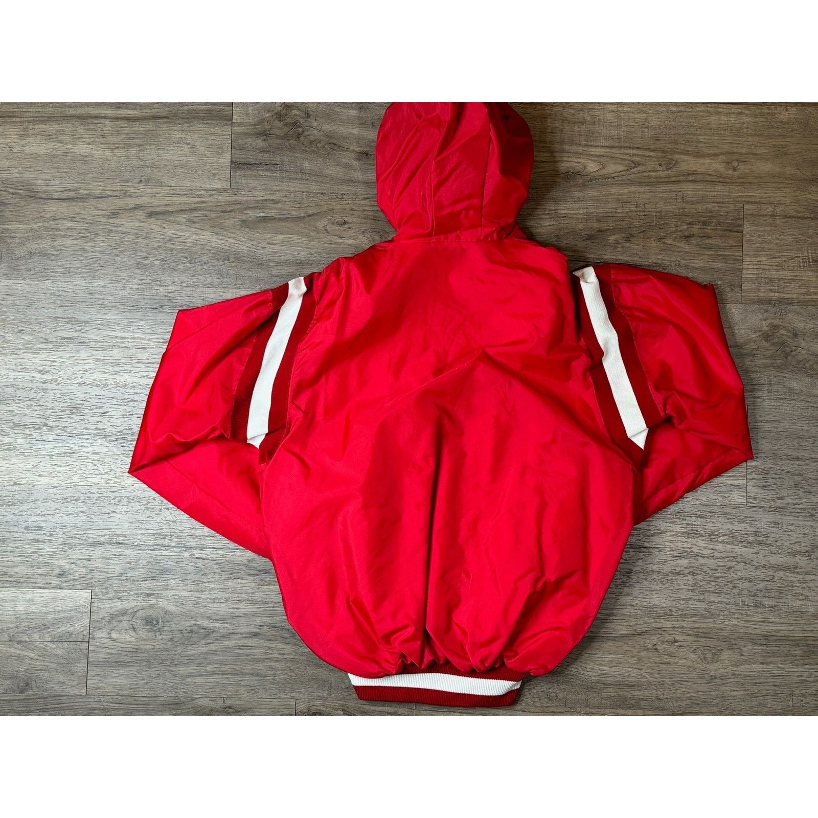 Delong Vintage DeLong Red Anorak Style Athletic Jacket 80s Retro Size US L / EU 52-54 / 3 - 2 Thumbnail