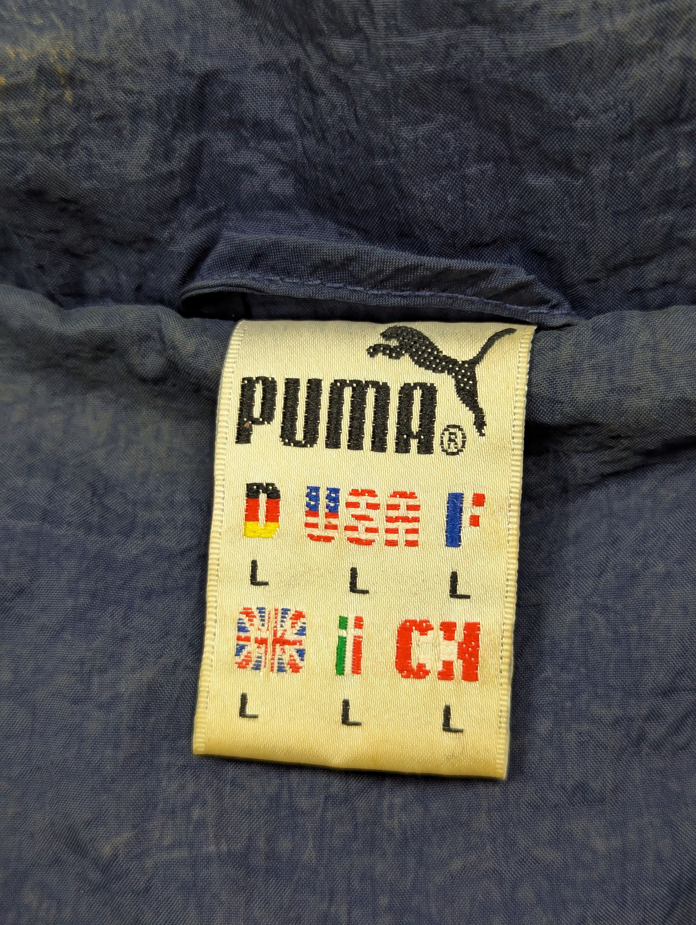 Puma VTG Puma Track Jacket Red Navy White 80s Colorblock Zip Size US L / EU 52-54 / 3 - 6 Thumbnail