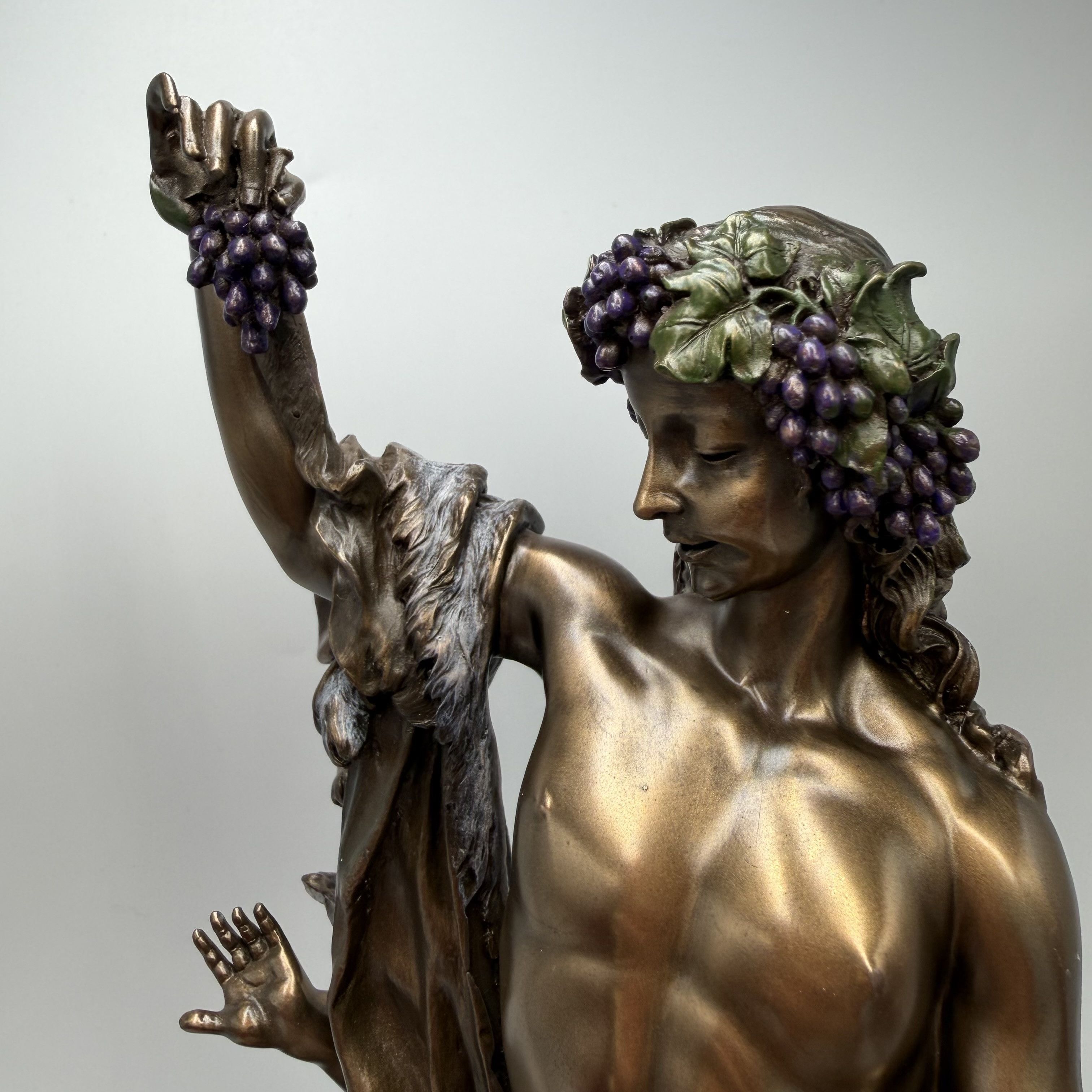 Other Bacchus Dionysus Statue Bronze Finish Greek God Figurine Size ONE SIZE - 10 Thumbnail