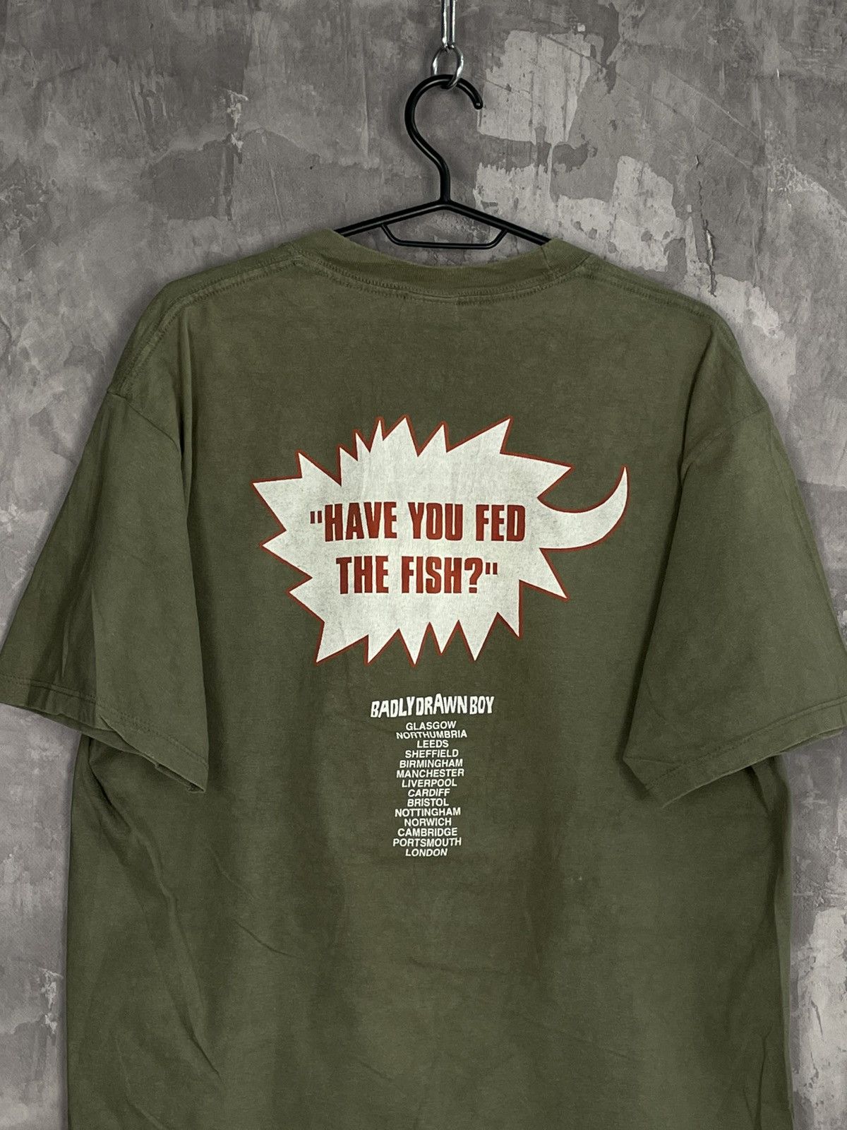 Band Tees Rare! Vintage 90s Badly Drawn Boy T Shirt Tour Tee Size US XL / EU 56 / 4 - 9 Thumbnail