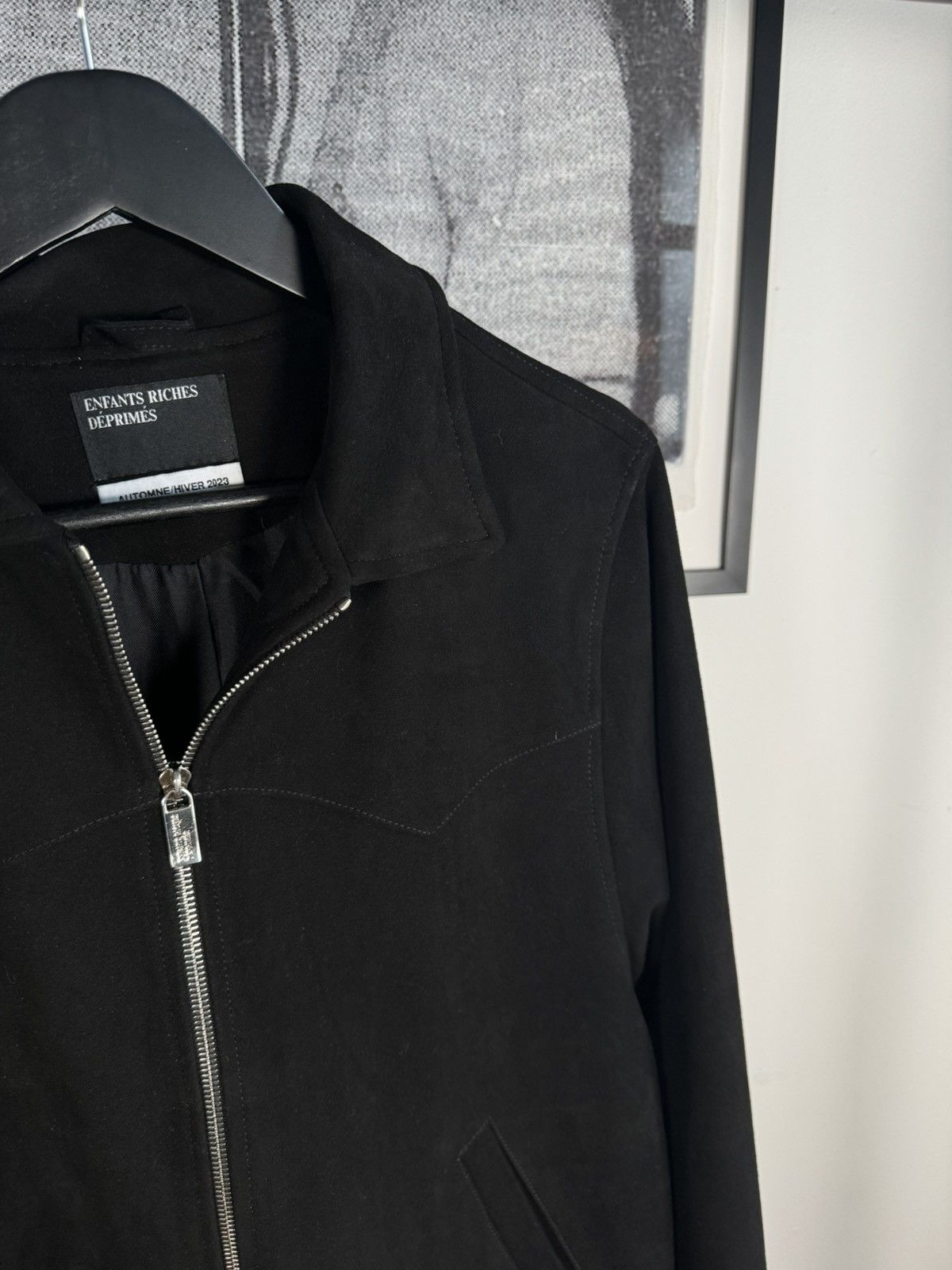 Enfants Riches Deprimes 🚭ICONIC🚭 FALL/WINTER 2023 SILK LAMBSKIN SUEDE WESTERN JACKET Size US L / EU 52-54 / 3 - 6 Thumbnail