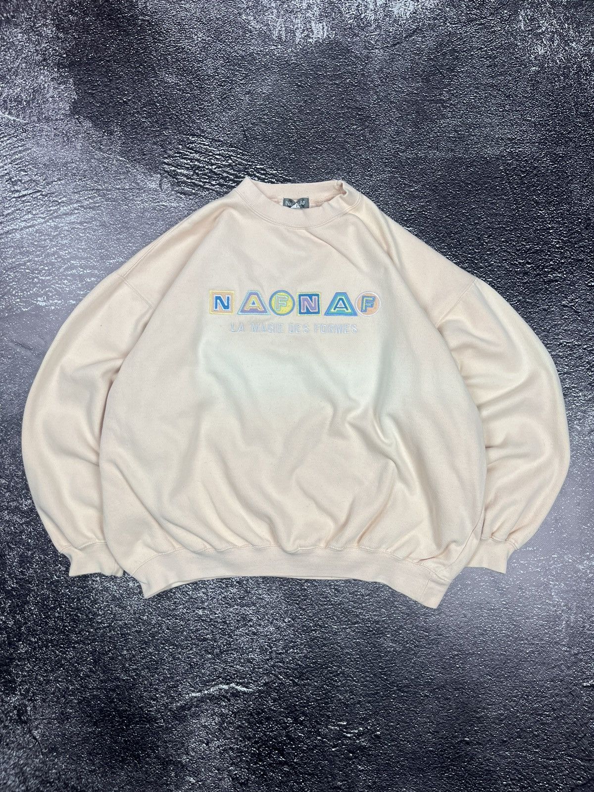 Vintage Naf Naf Big Logo Embroidered Boxy Fit Vintage Sweater Size US M / EU 48-50 / 2 - 1 Thumbnail