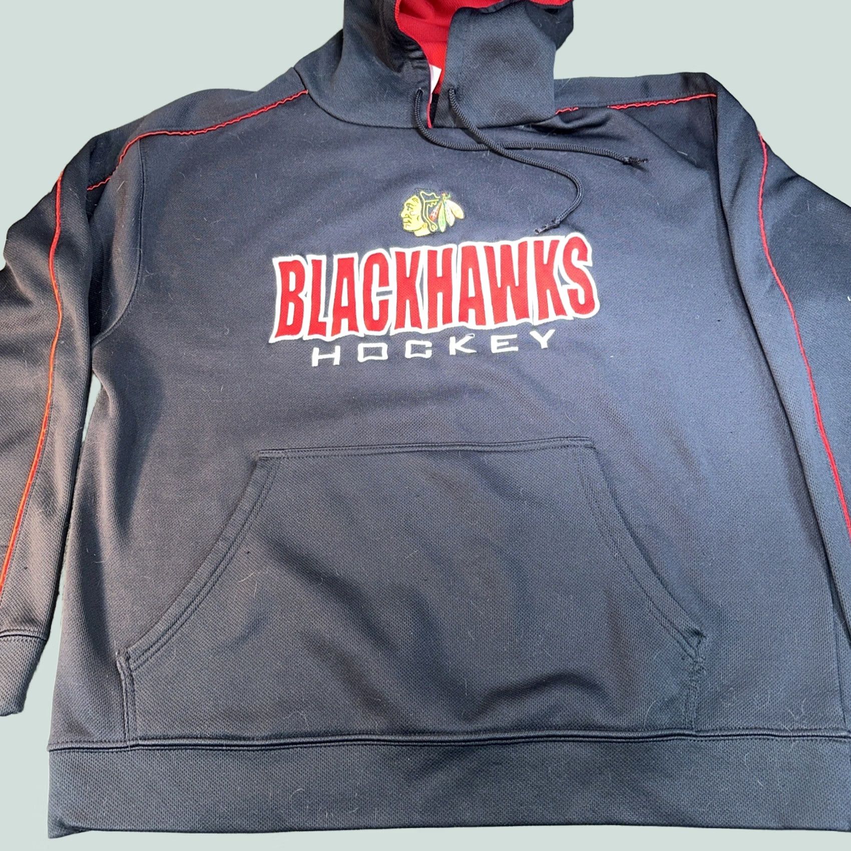 NHL Men’s Blackhawks hoodie pullover size XL black NHL Shirt Mens XL Pullover Blackhawks Hoodie Size US XL / EU 56 / 4 - 1 Thumbnail