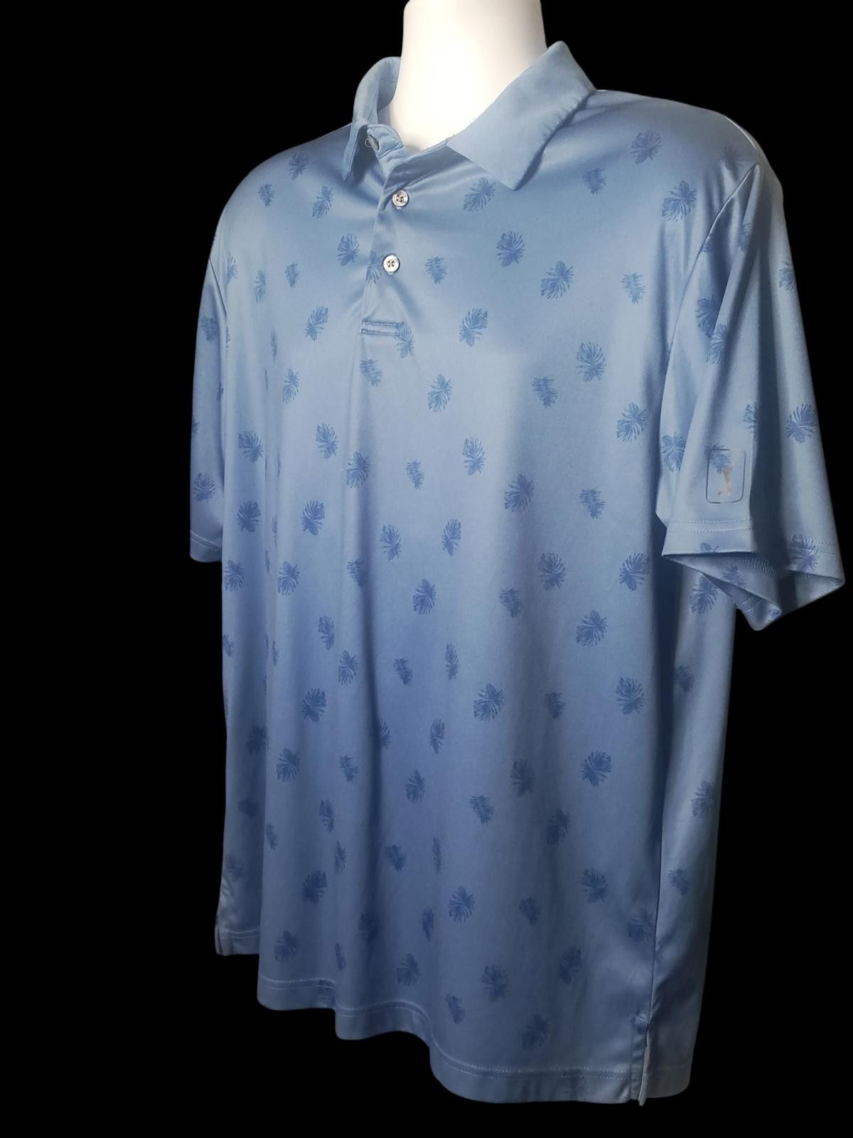 PGA Tour PGA Tour Men's Light Blue Short Sleeve Polo Shirt Size US L / EU 52-54 / 3 - 5 Thumbnail