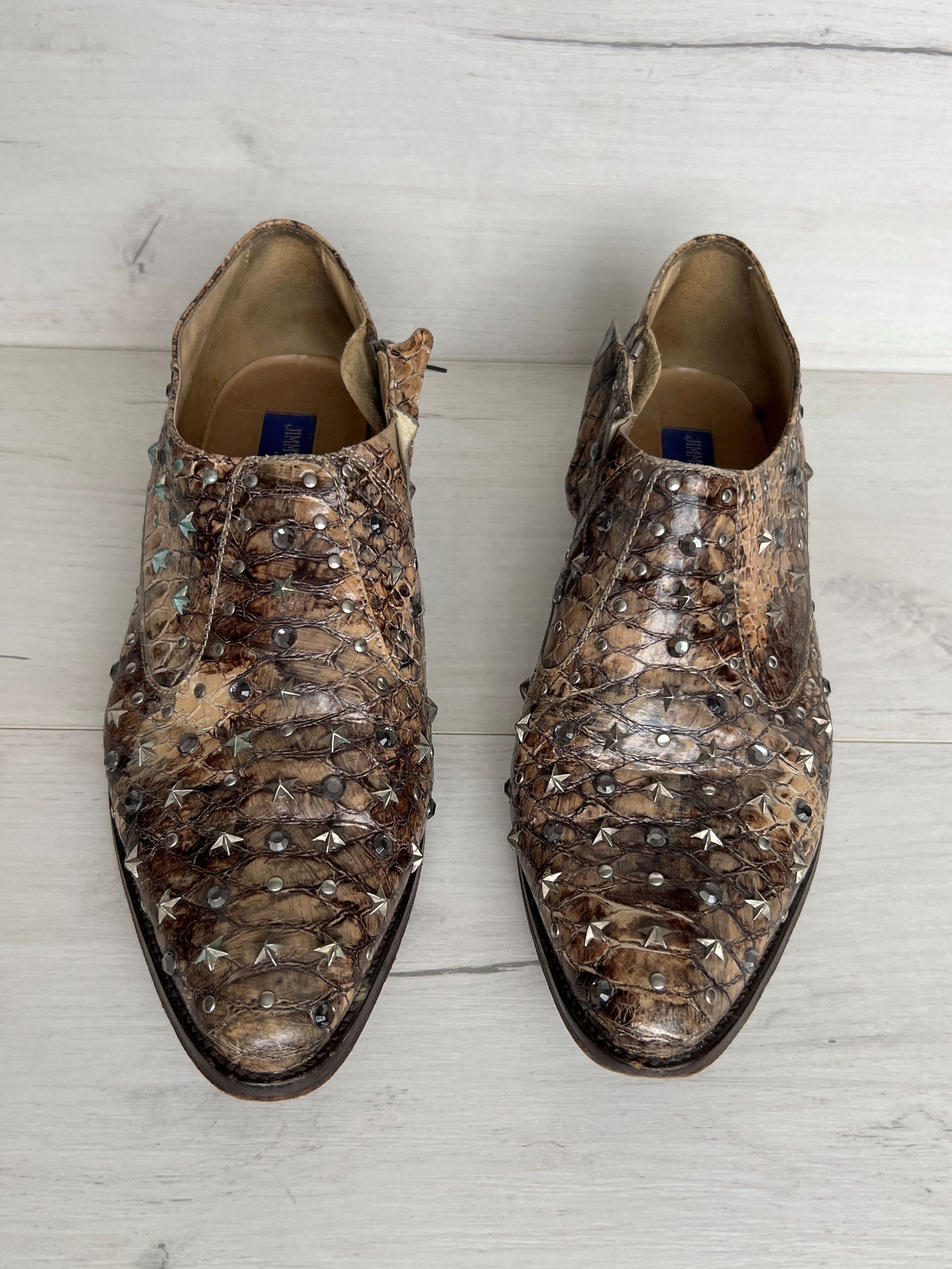 Jimmy Choo JIMMY CHOO for H&M PITON LEATHER BALLERINAS LOAFER Size US 9 / IT 39 - 4 Thumbnail