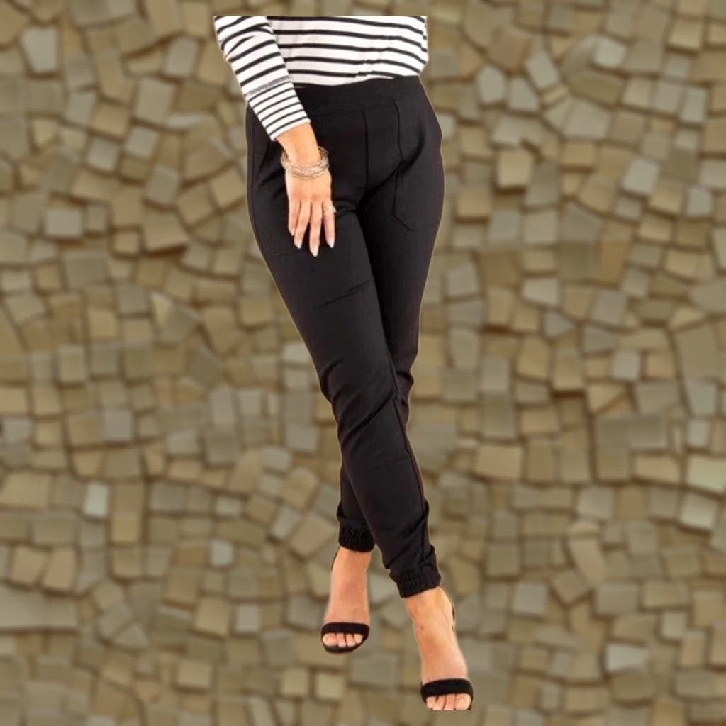 Spanx Spanx The Perfect Pant Ankle Jogger Pants Black Size Large Pull On Tapered Size 36" / US 14 / IT 50 - 1 Thumbnail