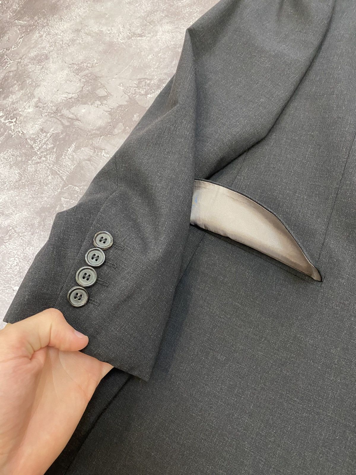 Hugo Boss Vintage Hugo Boss Formal Stretch Suit 90s 3 piece Size 50R - 4 Thumbnail