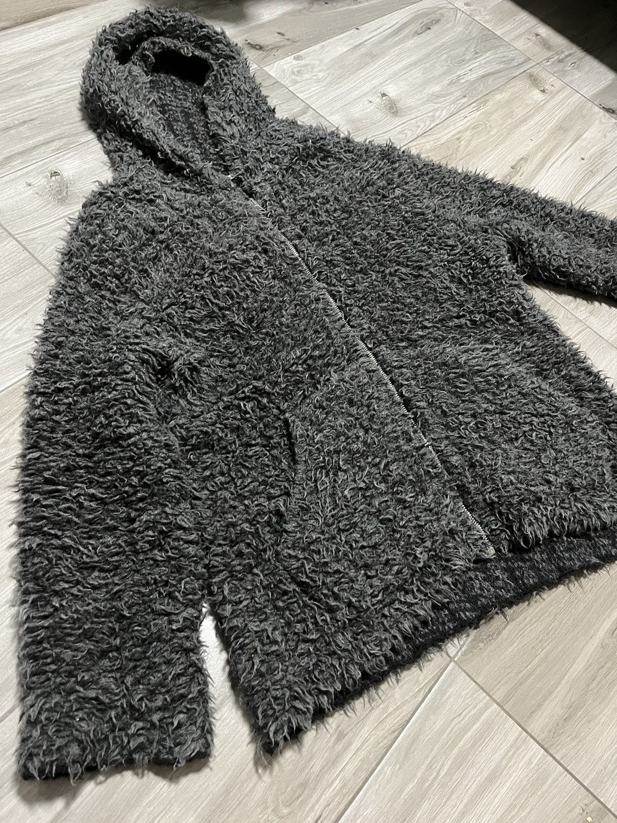 image of Balenciaga Mohair Alpaca Fw16 in Grey, Men's (Size XL)