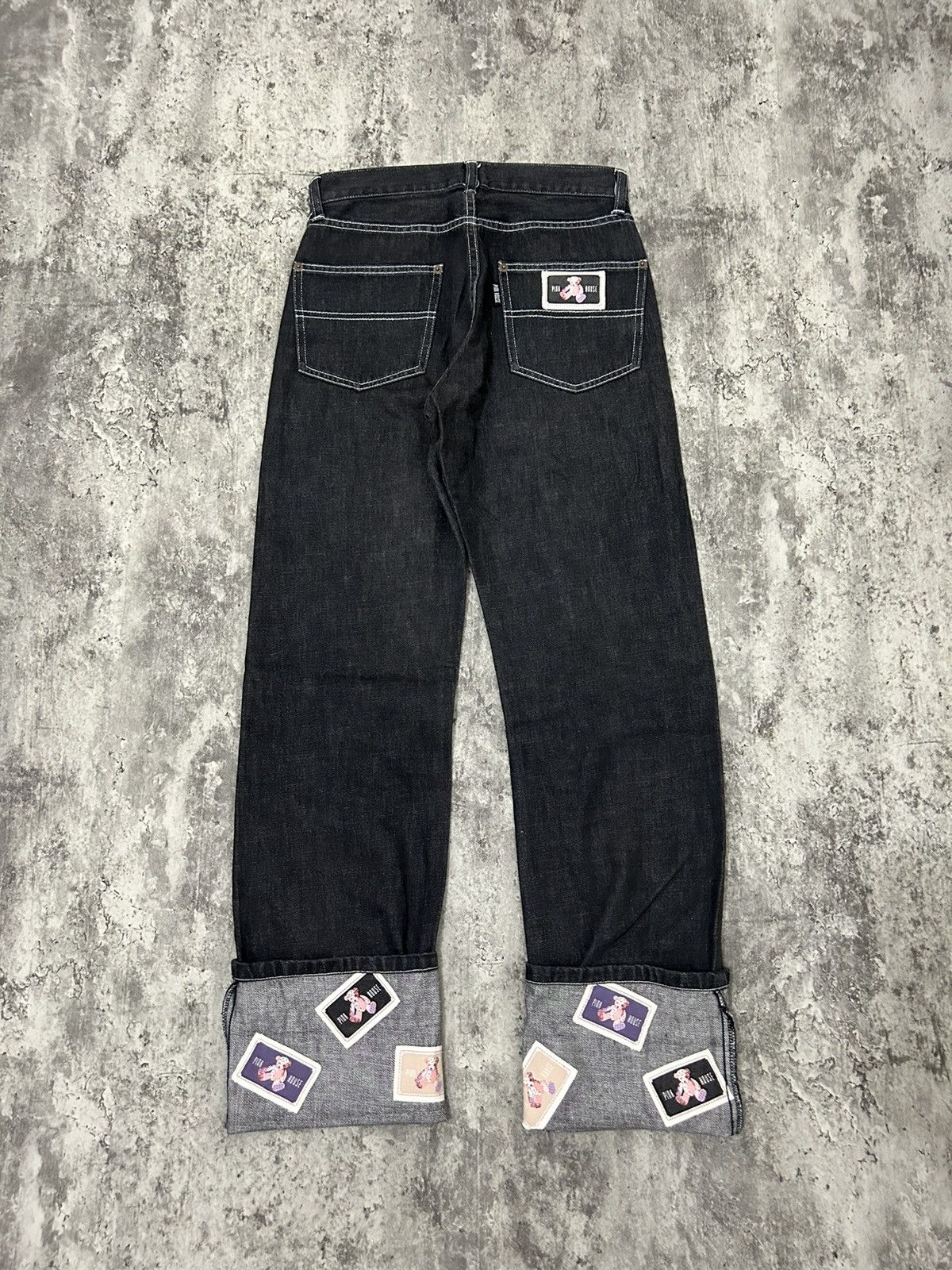 Japanese Brand × Karl Helmut × Pink House Pink House Bear Photo jeans Size US 27 - 2 Thumbnail