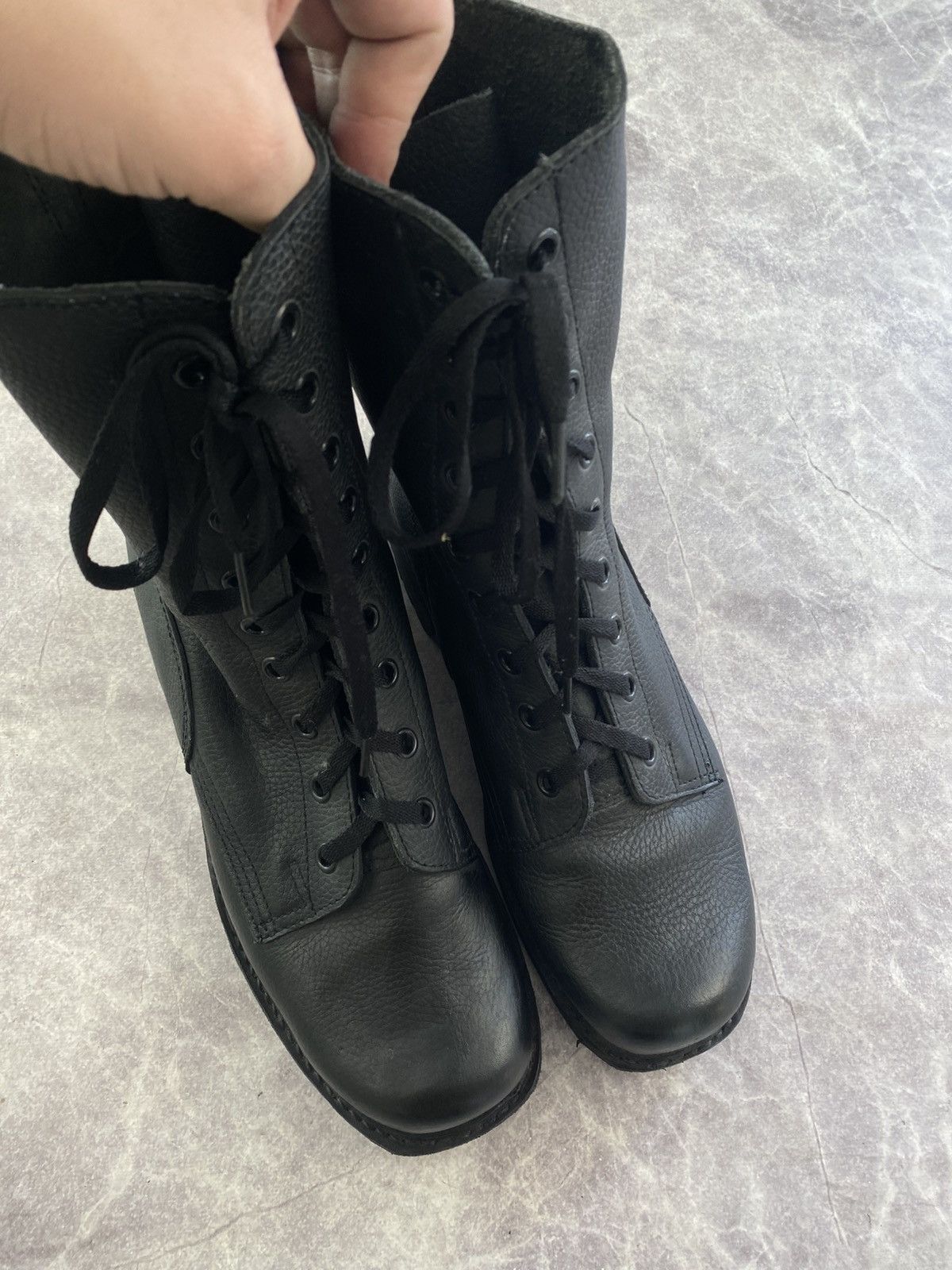 Other Vintage Rugak Belgian Military Paratroopers Army Boots Sz:45 Size US 12 / EU 45 - 4 Thumbnail