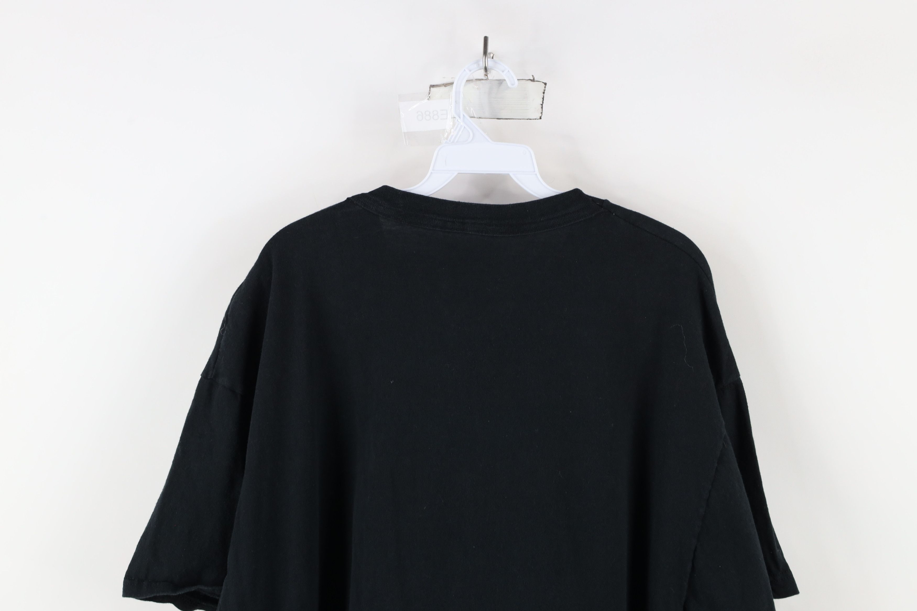 Vintage Vintage 90s Streetwear Blank Cotton Pocket T-Shirt Black Size US XXL / EU 58 / 5 - 11 Thumbnail