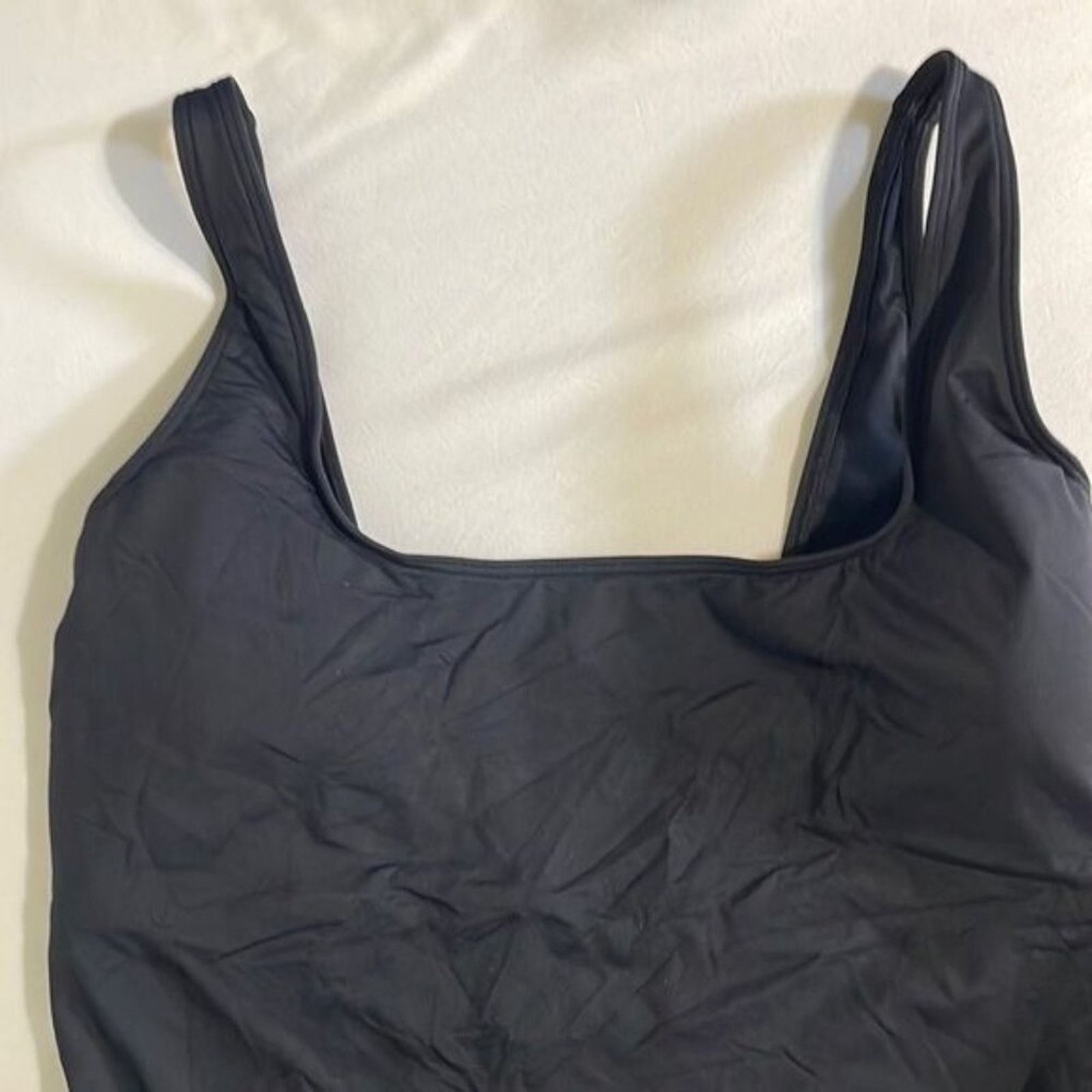 Everlane Everlane Swimsuit Women’s XL NWT Square-Neck One Piece Black Size ONE SIZE - 5 Thumbnail