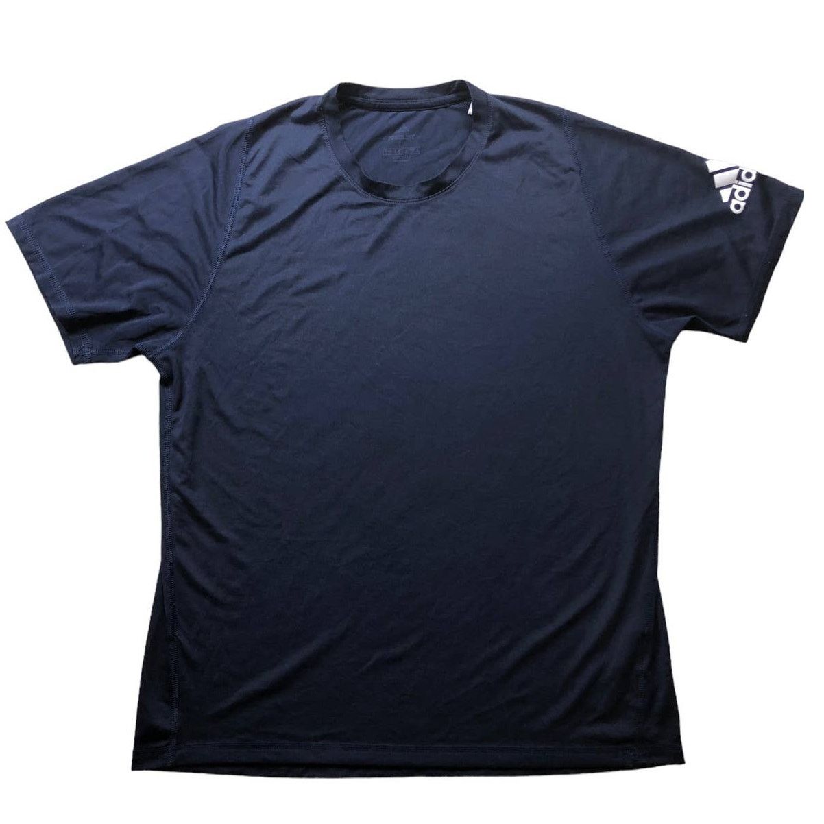 Adidas Adidas Freelift Navy Tshirt Three Stripe Logo Sleeve Size L Size US L / EU 52-54 / 3 - 1 Thumbnail