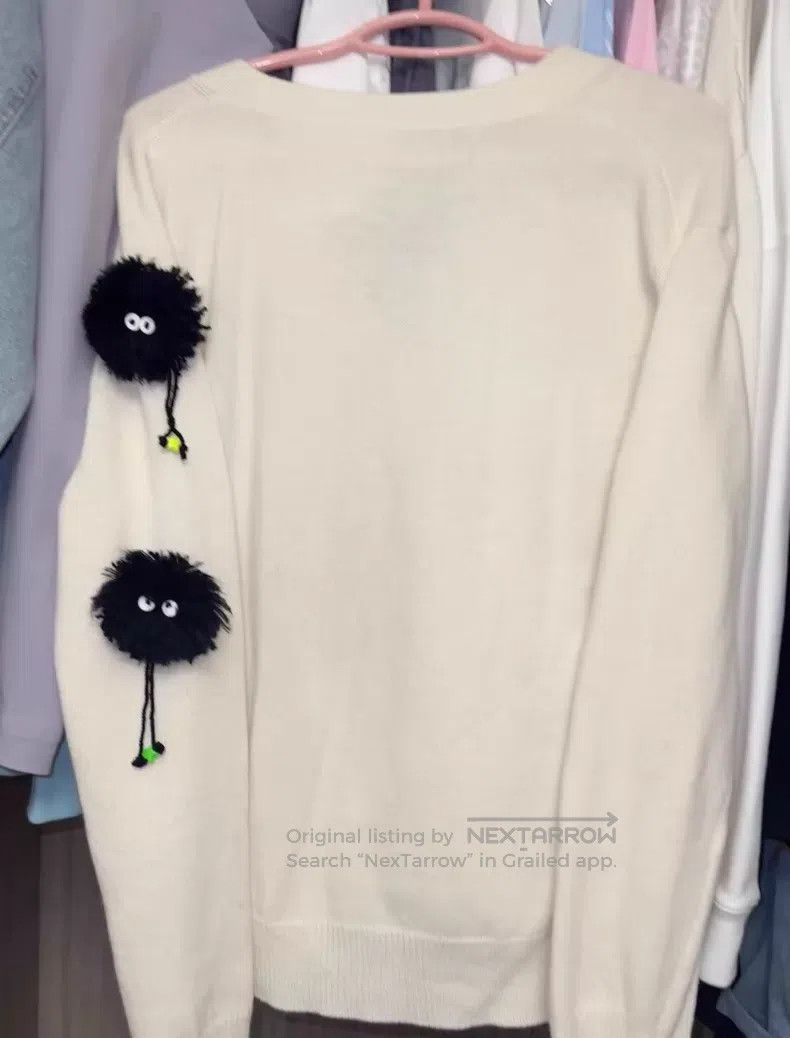 Loewe Loewe Spirited Away co-branded black coal ball cardigan sw Size S / US 4 / IT 40 - 2 Thumbnail