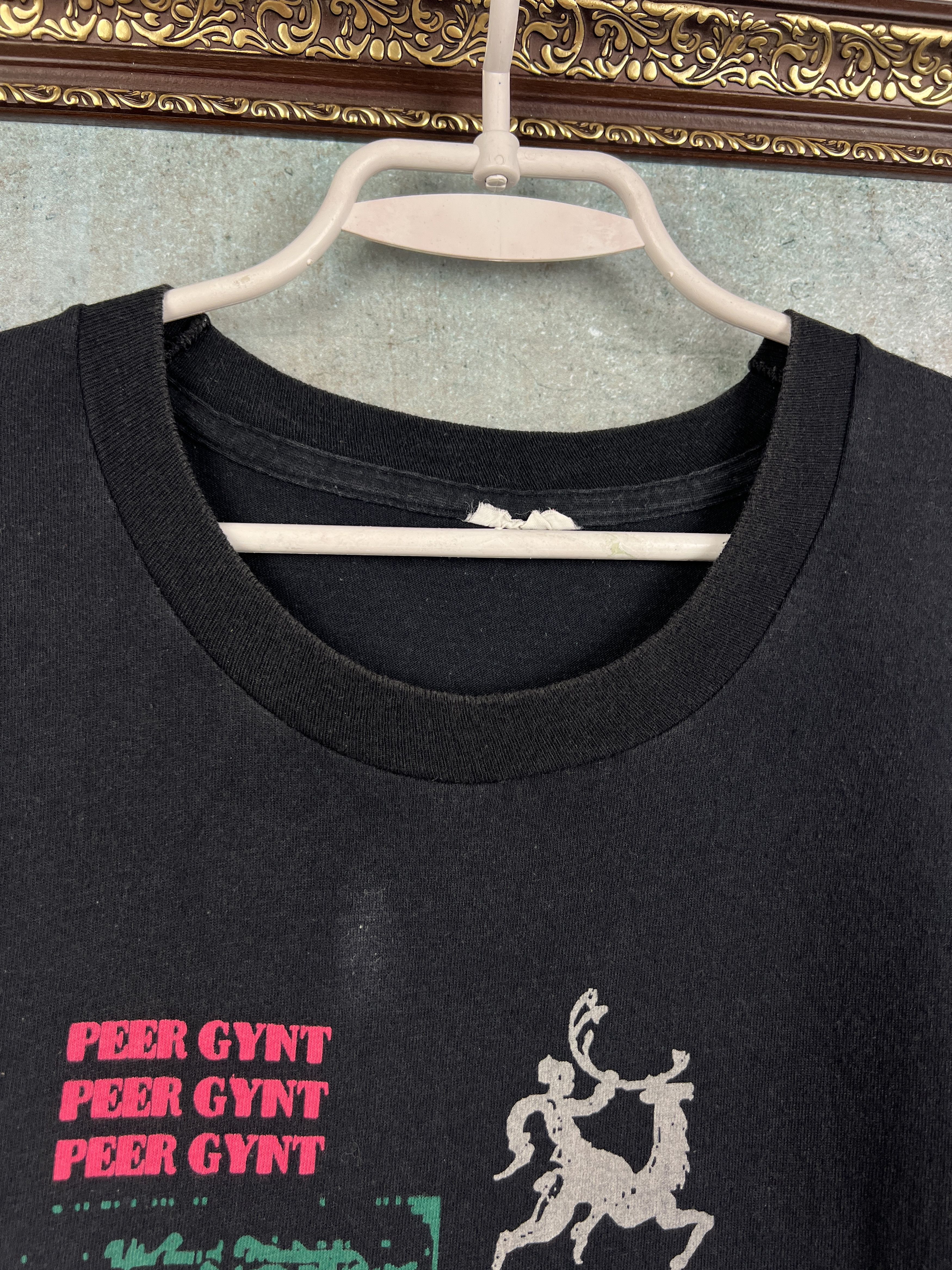 Vintage Vintage 90's Peer Gynt Over Print Shirt Big Logo Jersey Tee Size US XXL / EU 58 / 5 - 5 Thumbnail