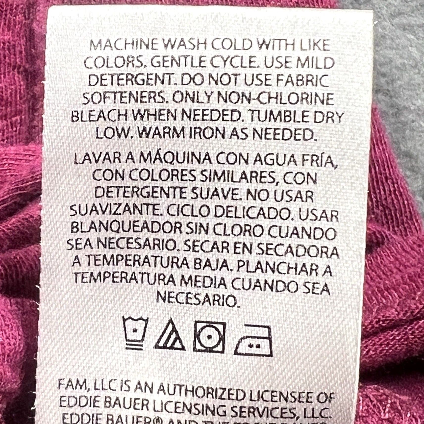 Eddie Bauer Eddie Bauer Women's 2XL Purple V-Neck Cotton Casual Pullover Tee Size XXL / US 16-18 / IT 52-54 - 6 Thumbnail
