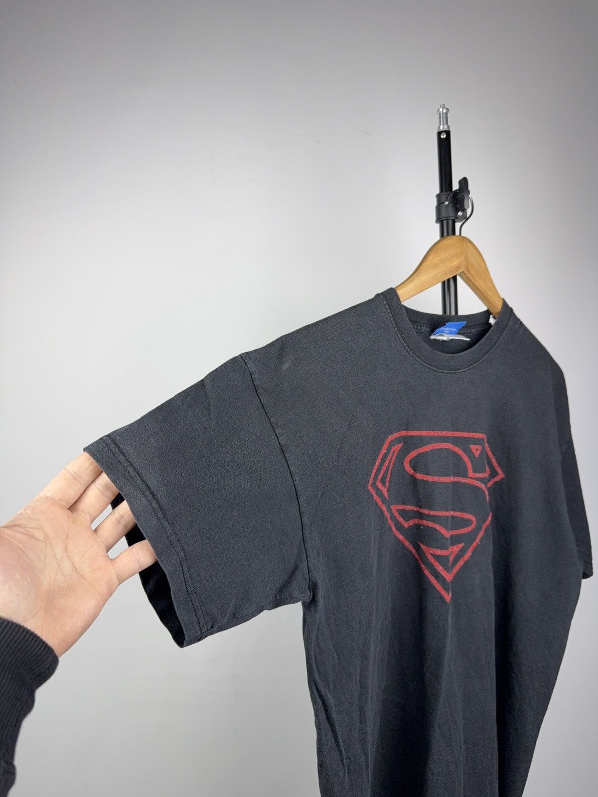 DC Comics Vintage 2009 Superman Red Logo Faded Tee by DC Comics Size US L / EU 52-54 / 3 - 5 Thumbnail