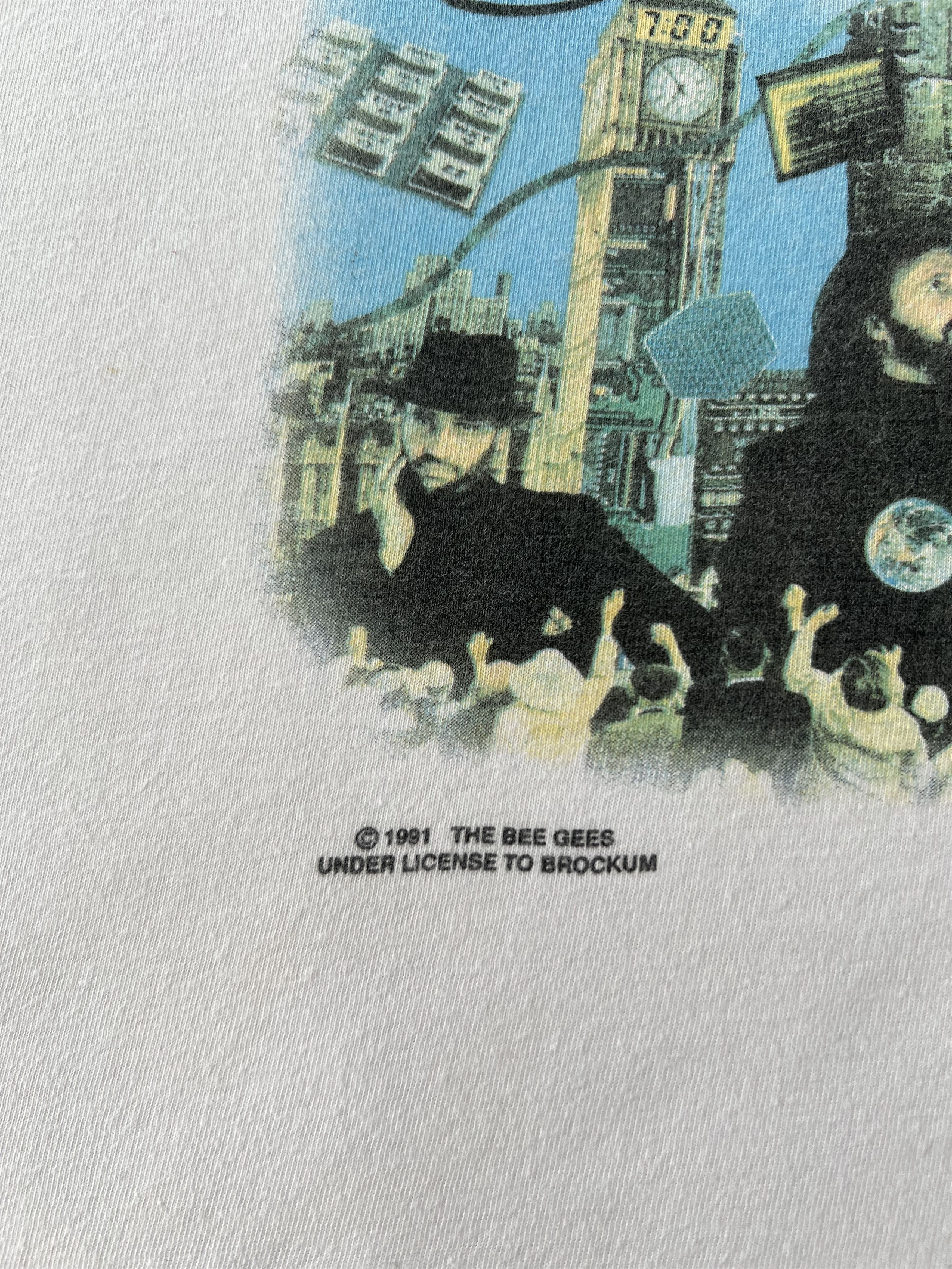 Band Tees Vintage 1991 Bee Gees High Civilization Promo White T-shirt Size US XL / EU 56 / 4 - 6 Thumbnail