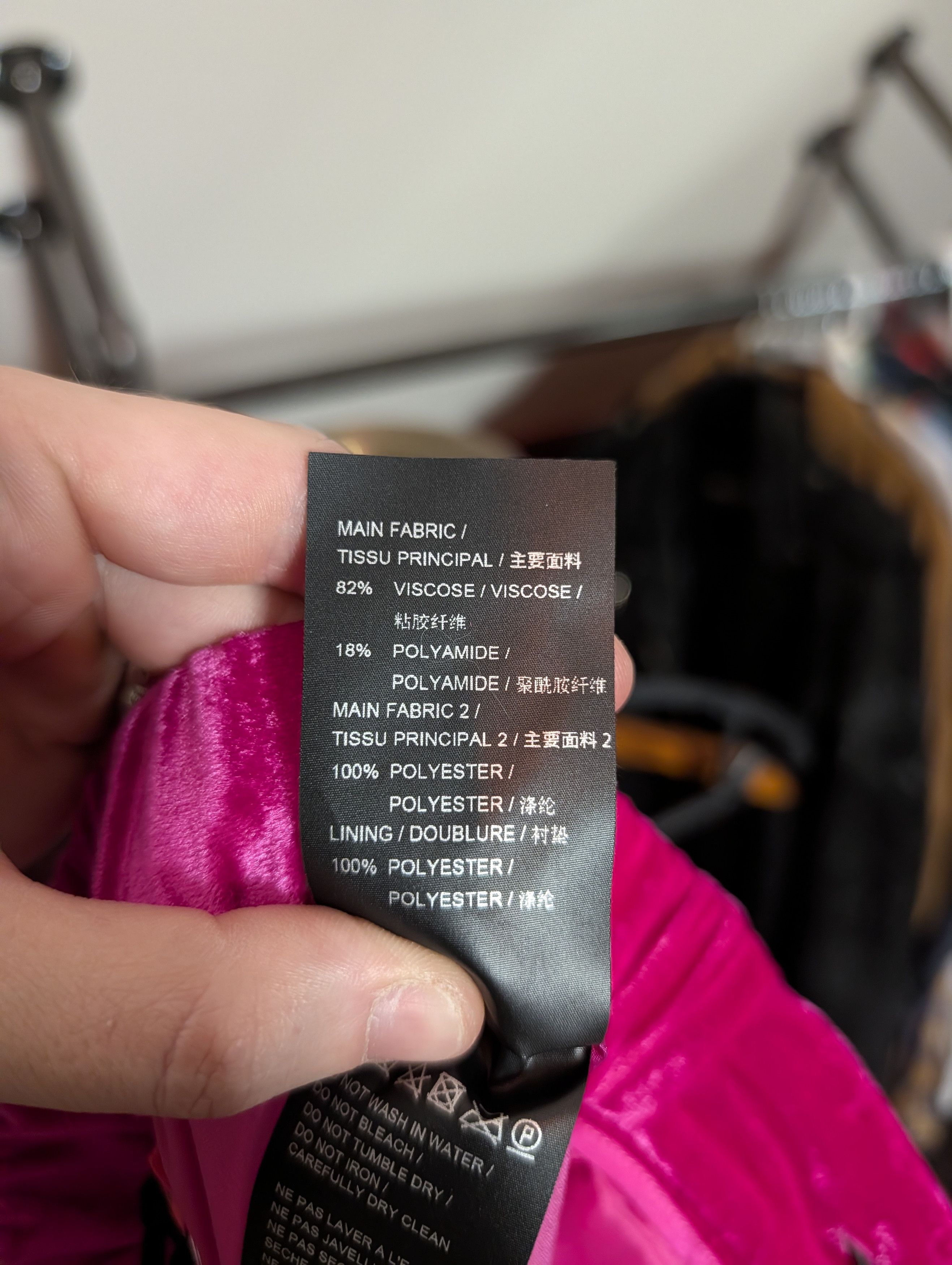 Cout de la Liberte MEMBERS OF THE RAGE Velvet Fuscia Flared Patch Pants Size US 30 / EU 46 - 16 Thumbnail