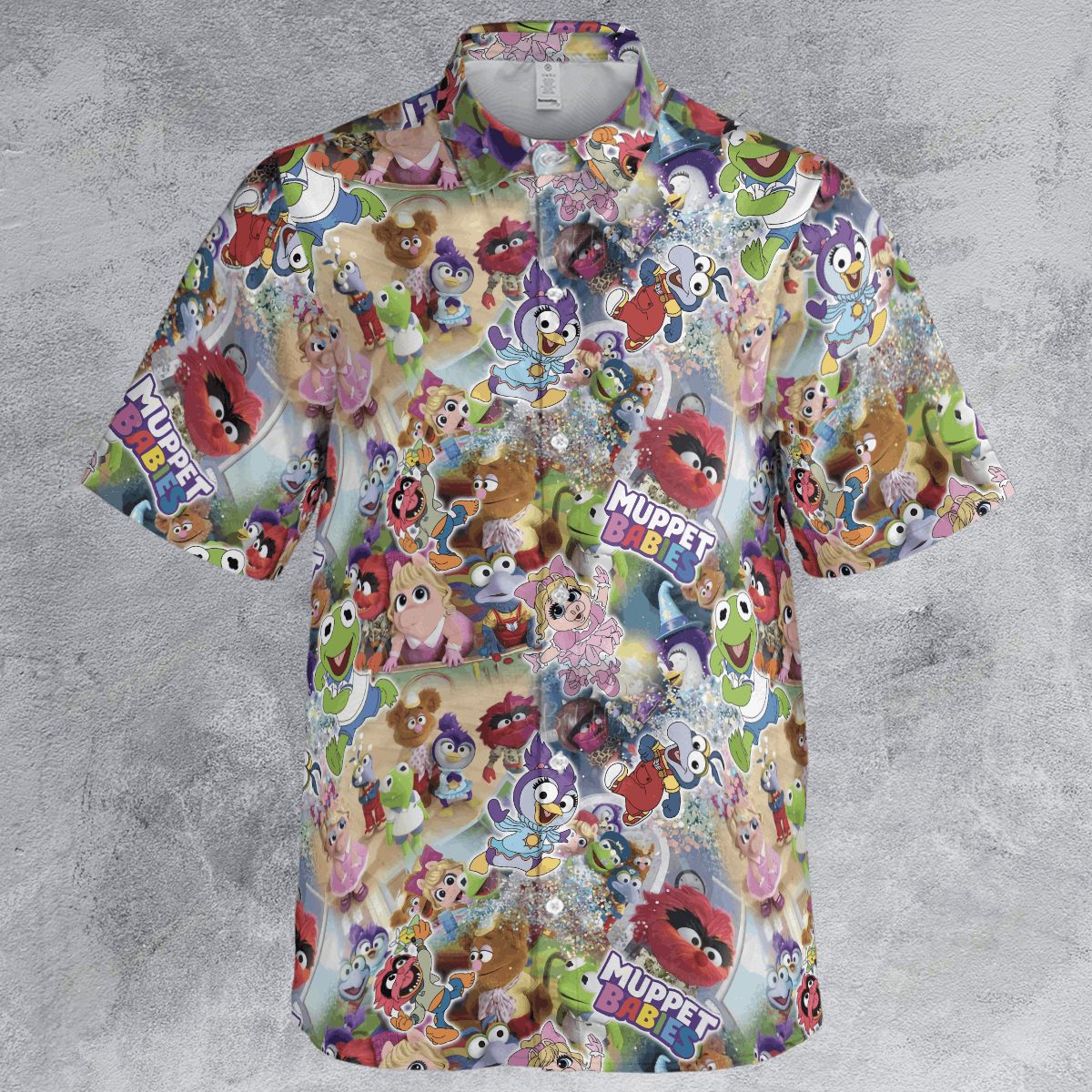 The Unbranded Brand Muppet Babies Pattern Button Down Shirt Size US M / EU 48-50 / 2 - 2 Thumbnail