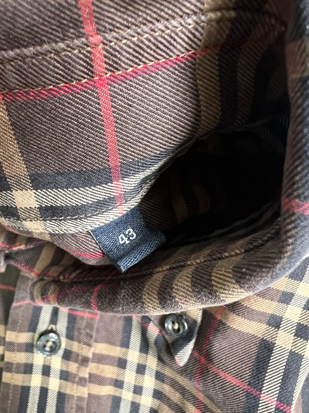 Burberry × Vintage Vintage 90s Burberry London Nova Check Plaid Shirt RARE y2k Size US XL / EU 56 / 4 - 6 Thumbnail