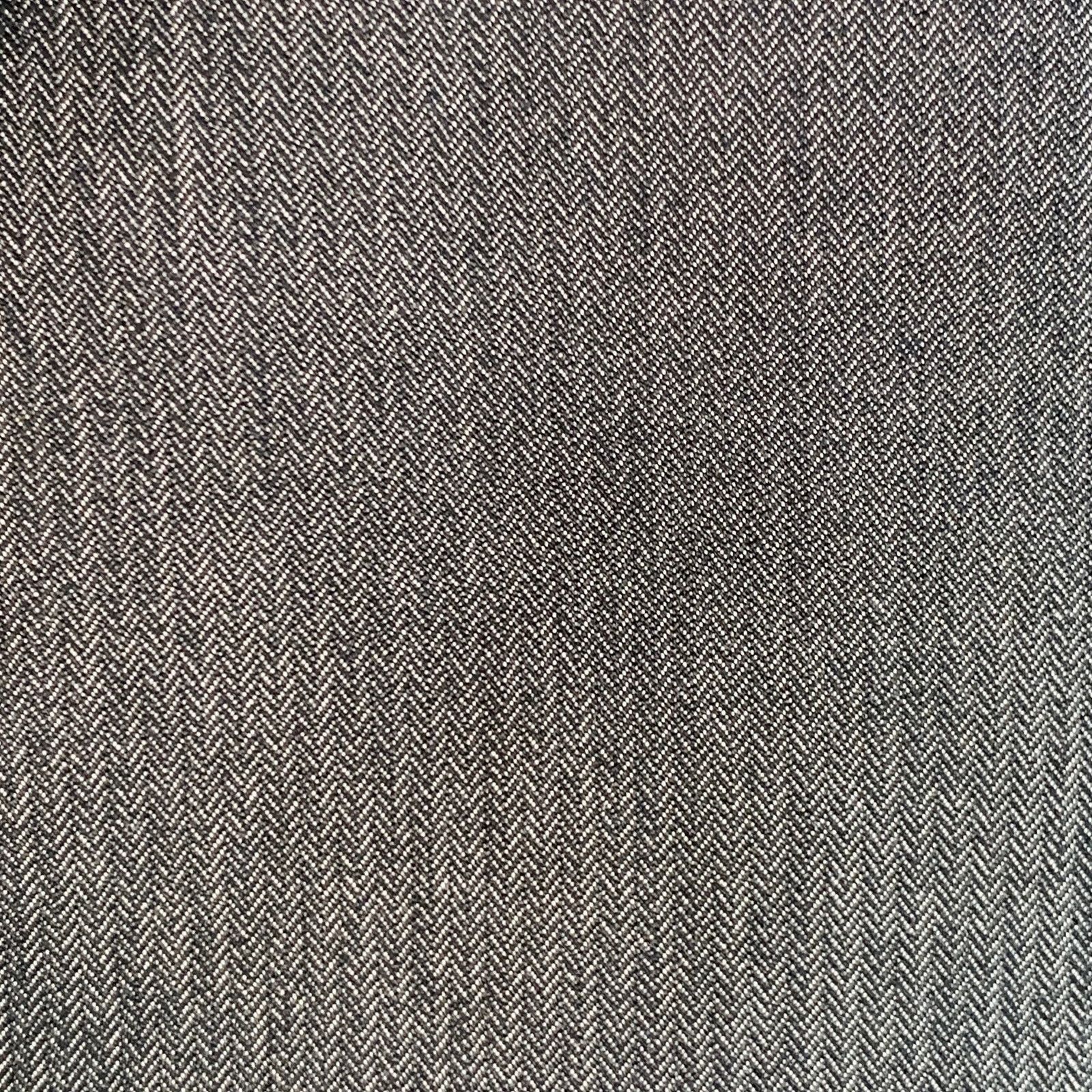 Corneliani Grey Charcoal Herringbone Cotton Silk Peak Lapel Suit Size 38R - 3 Thumbnail