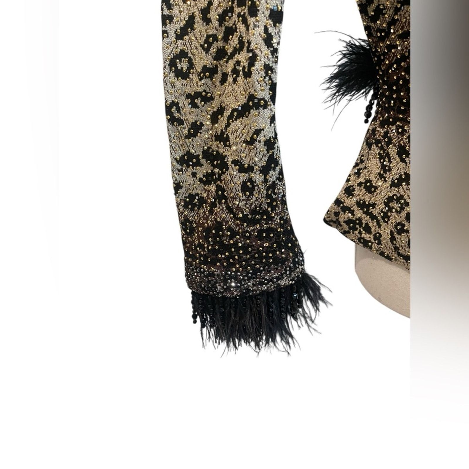 St. John St. John Studded Chic Leopard Print Sweater Sz:12 Size XL / US 12-14 / IT 48-50 - 10 Thumbnail
