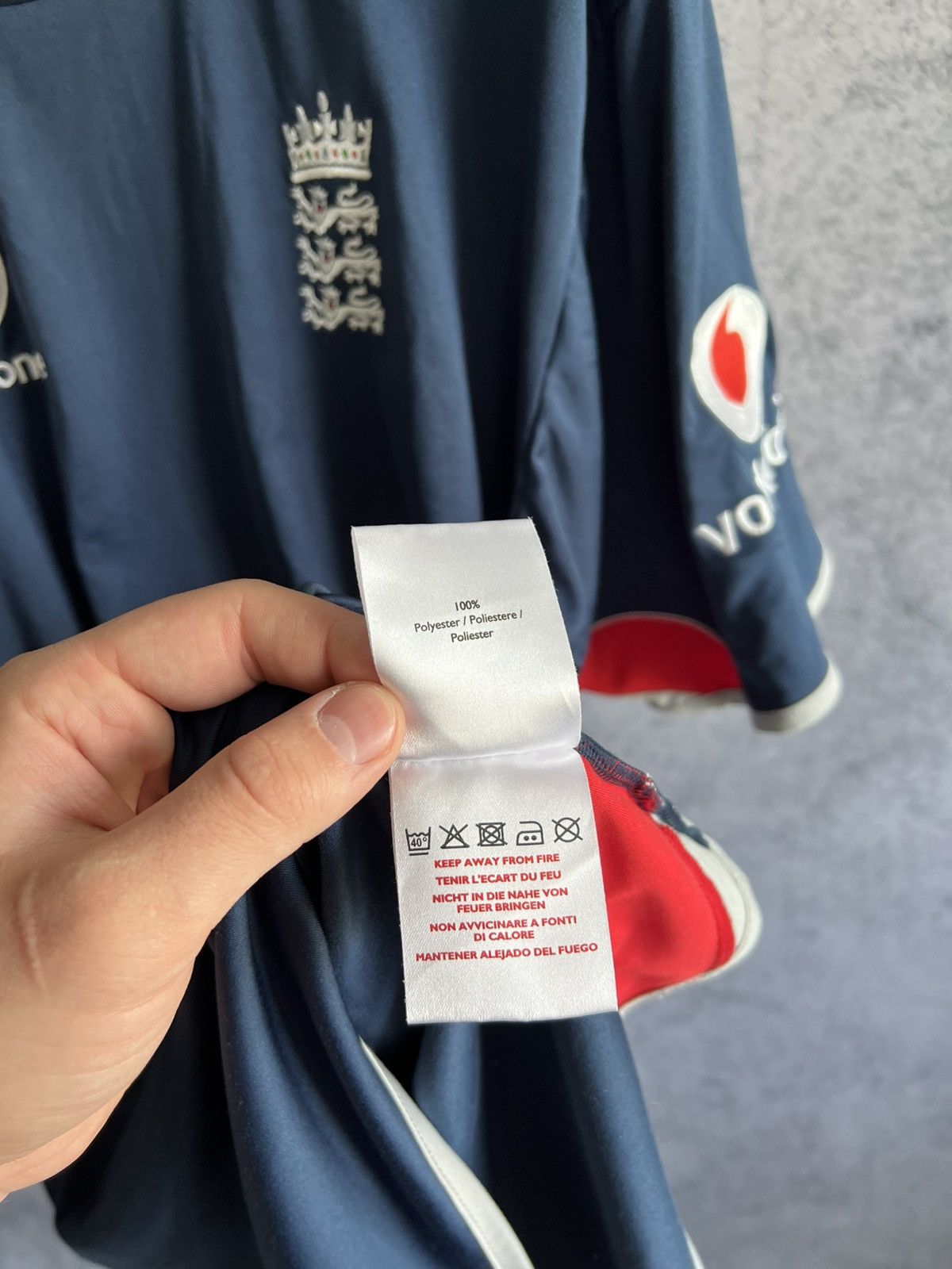Vintage Vodafone England 2000s T-Shirt Admiral Jersey Soccer Size US M / EU 48-50 / 2 - 10 Thumbnail