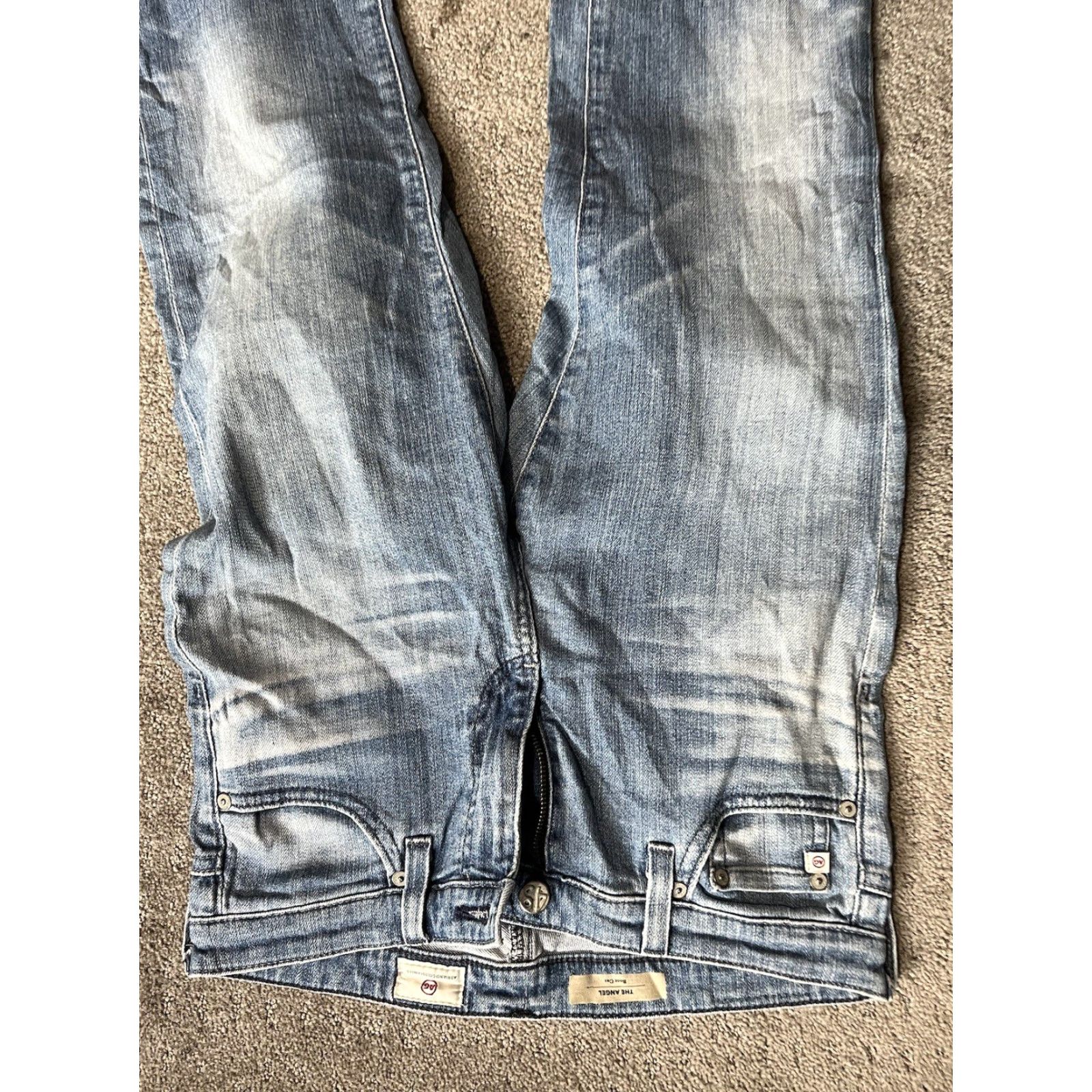 Vintage AG Adriano Goldschmied Jeans Women Sz 27R The Angel Bootcut Stretch Jeans Size 27" / US 4 / IT 40 - 4 Thumbnail