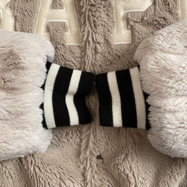 Bape BAPE Logo Fur Varsity Jacket a bathing ape Size US L / EU 52-54 / 3 - 5 Thumbnail