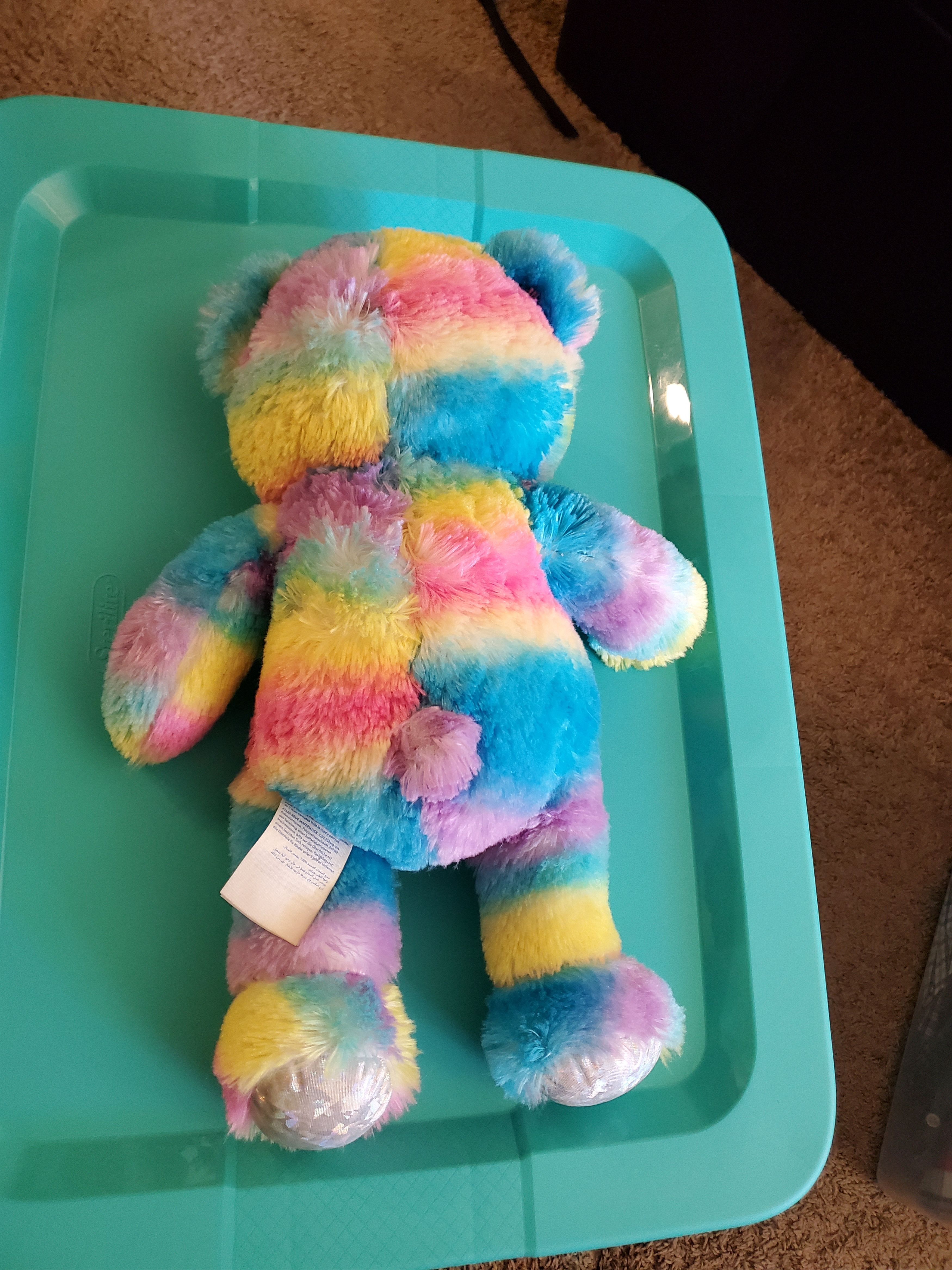 Other 16" Rainbow Sparkle Tie-Dye Build-a-Bear Size ONE SIZE - 3 Thumbnail