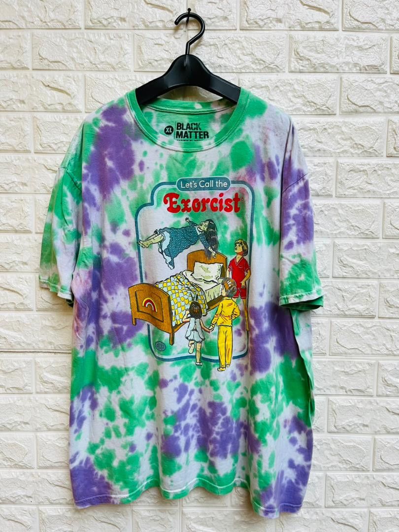 image of Vintage Black Matter Exorcist Japan Designer Fashion Style in Tie Dye, Men's (Size Large)