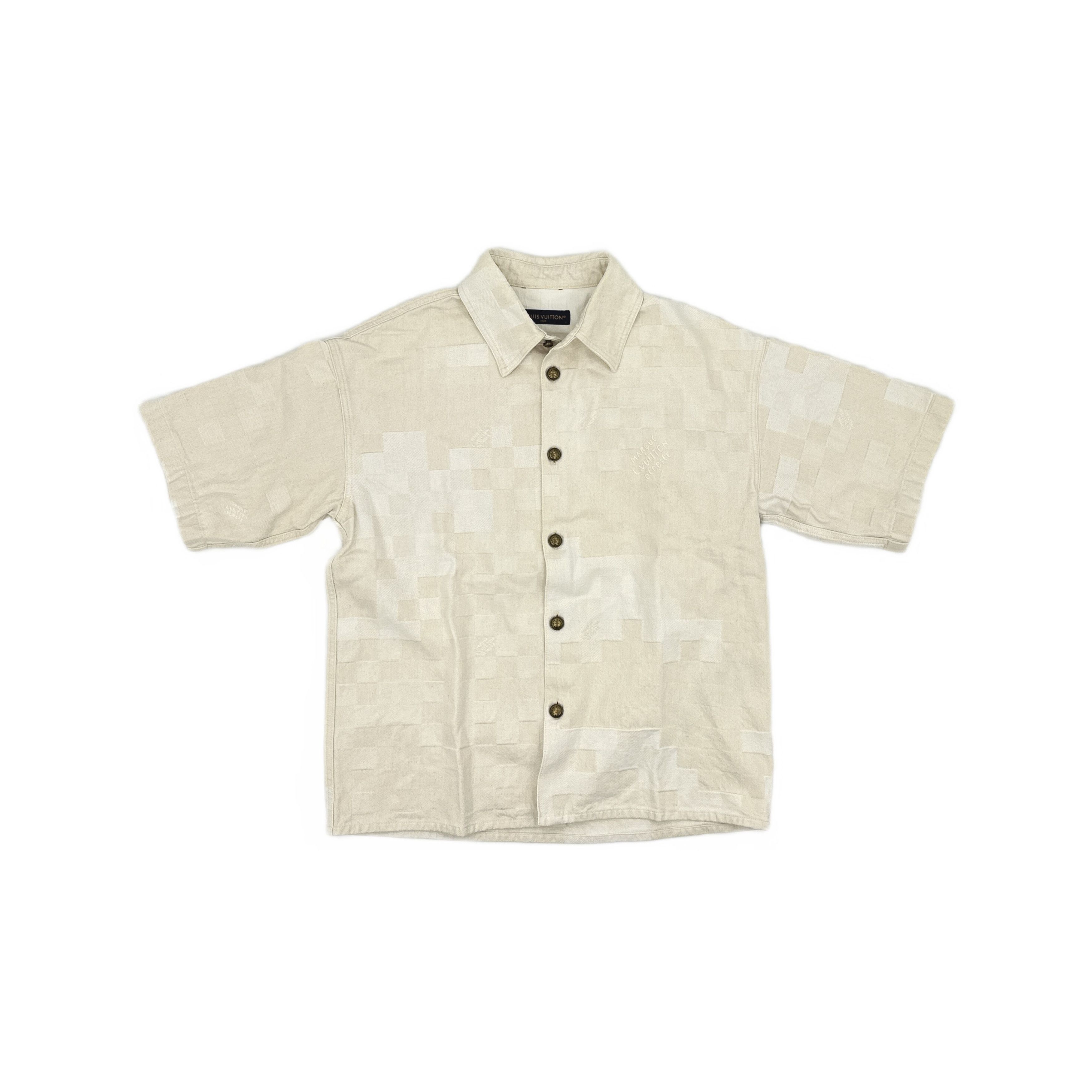 Louis Vuitton Louis Vuitton Damier Check Short Sleeve Shirt XXL Size US XXL / EU 58 / 5 - 1 Thumbnail