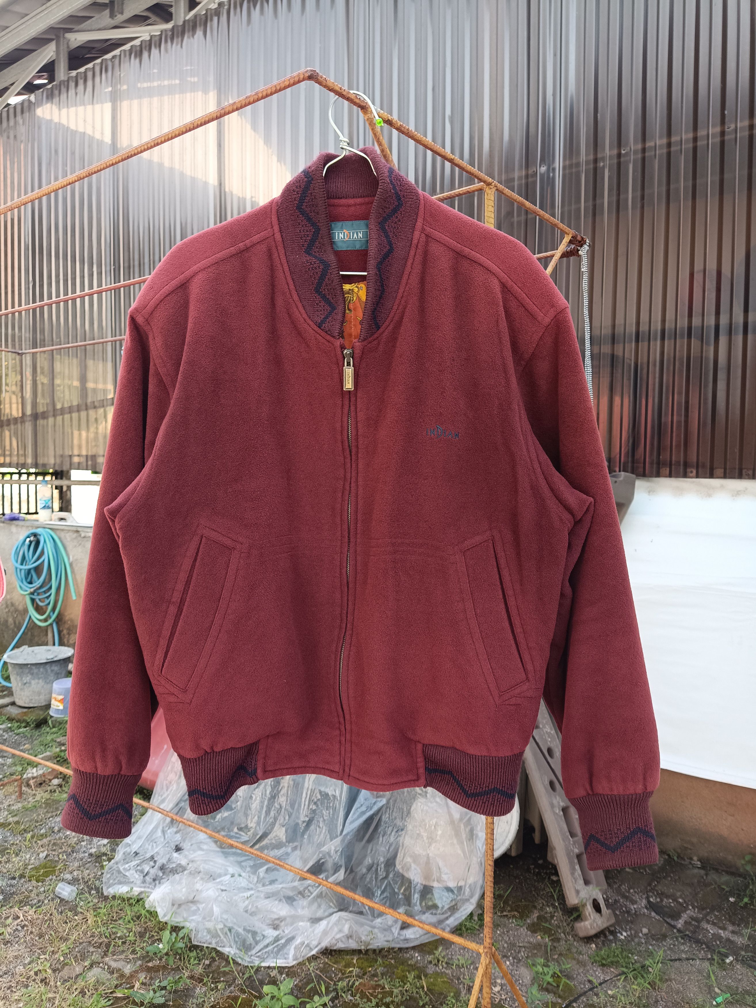 Other Indian wool vintage Jacket Maroon Size US M / EU 48-50 / 2 - 1 Thumbnail