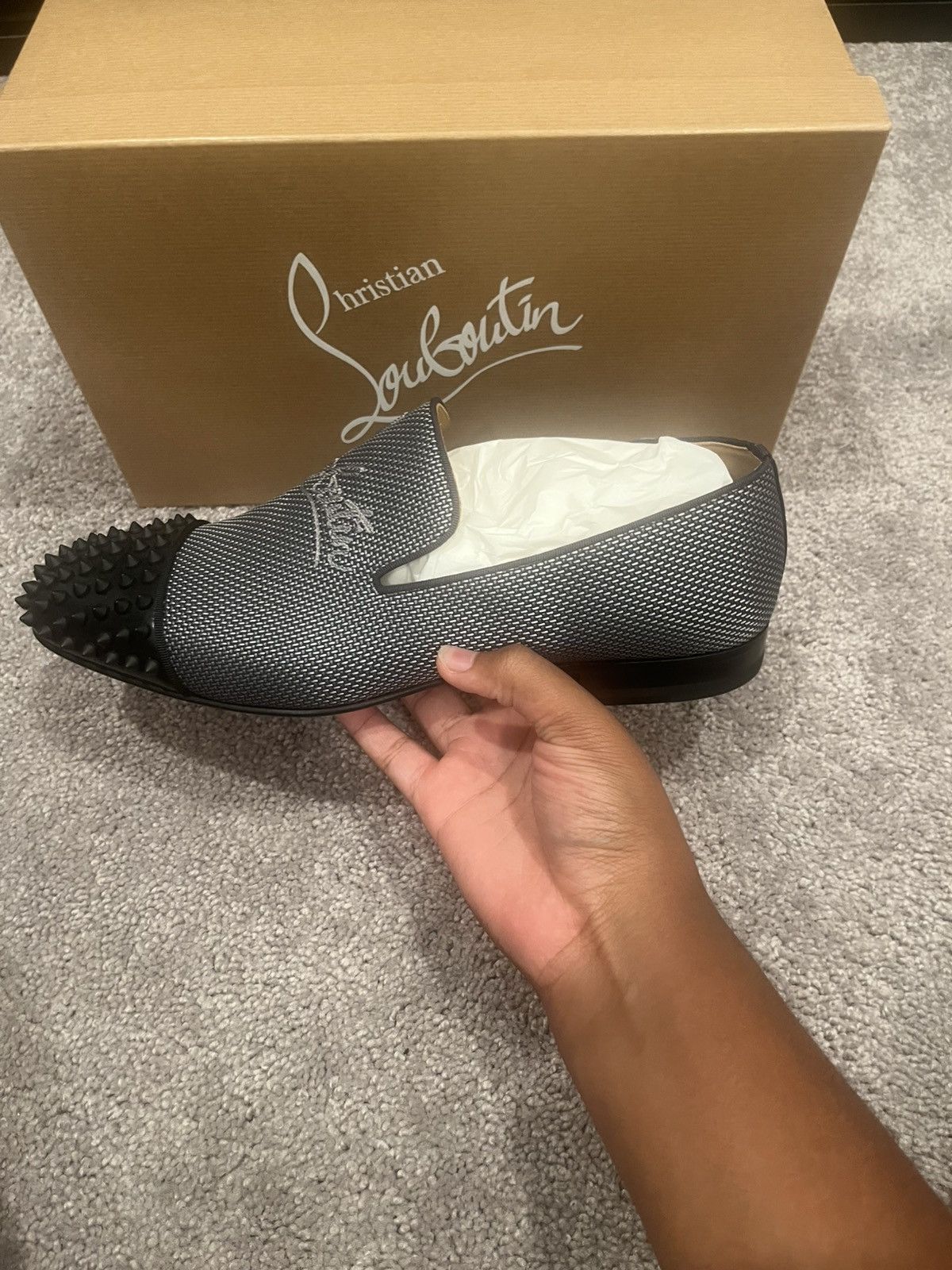Christian Louboutin Christian Louboutin spooky navy flats Size US 11 / EU 44 - 4 Thumbnail