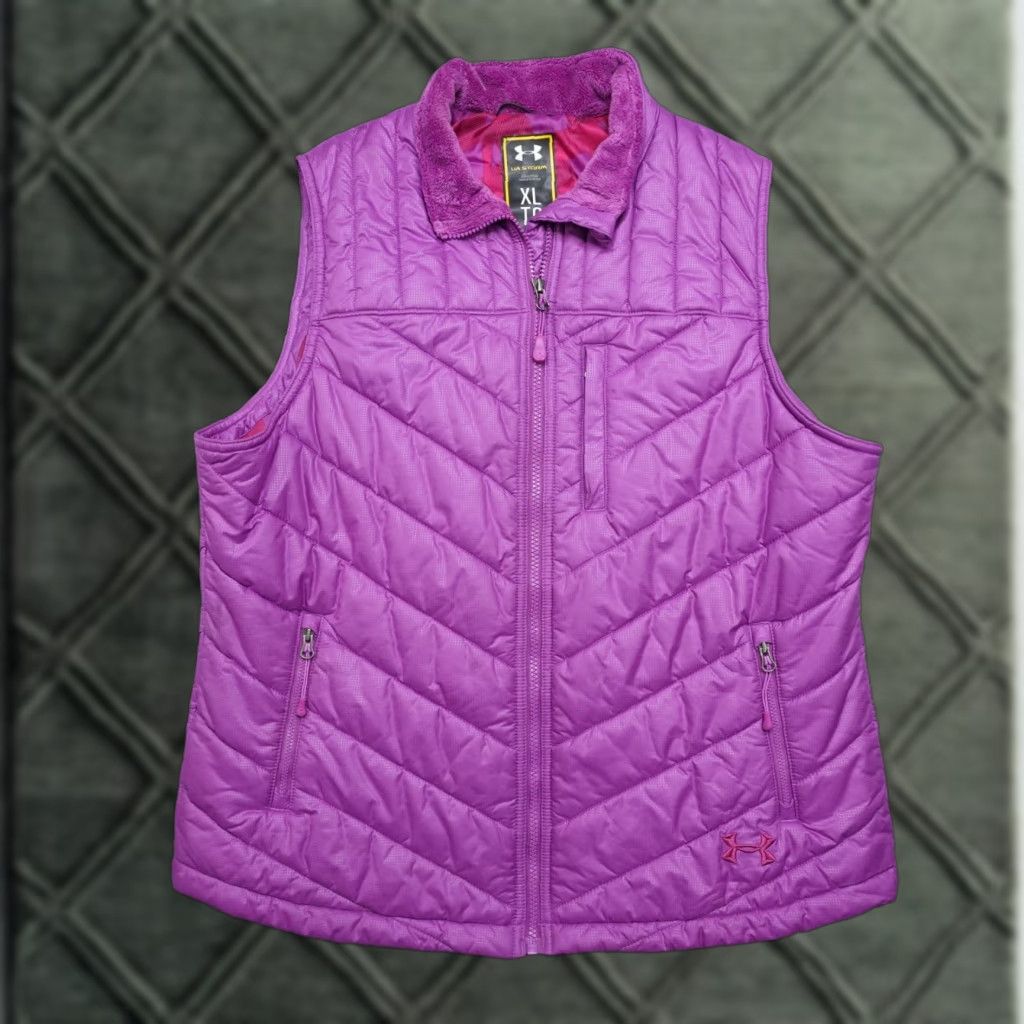 Under Armour Under Armour Vest Womens XL Pink UA Storm Quilted Puffer Size XL / US 12-14 / IT 48-50 - 1 Thumbnail
