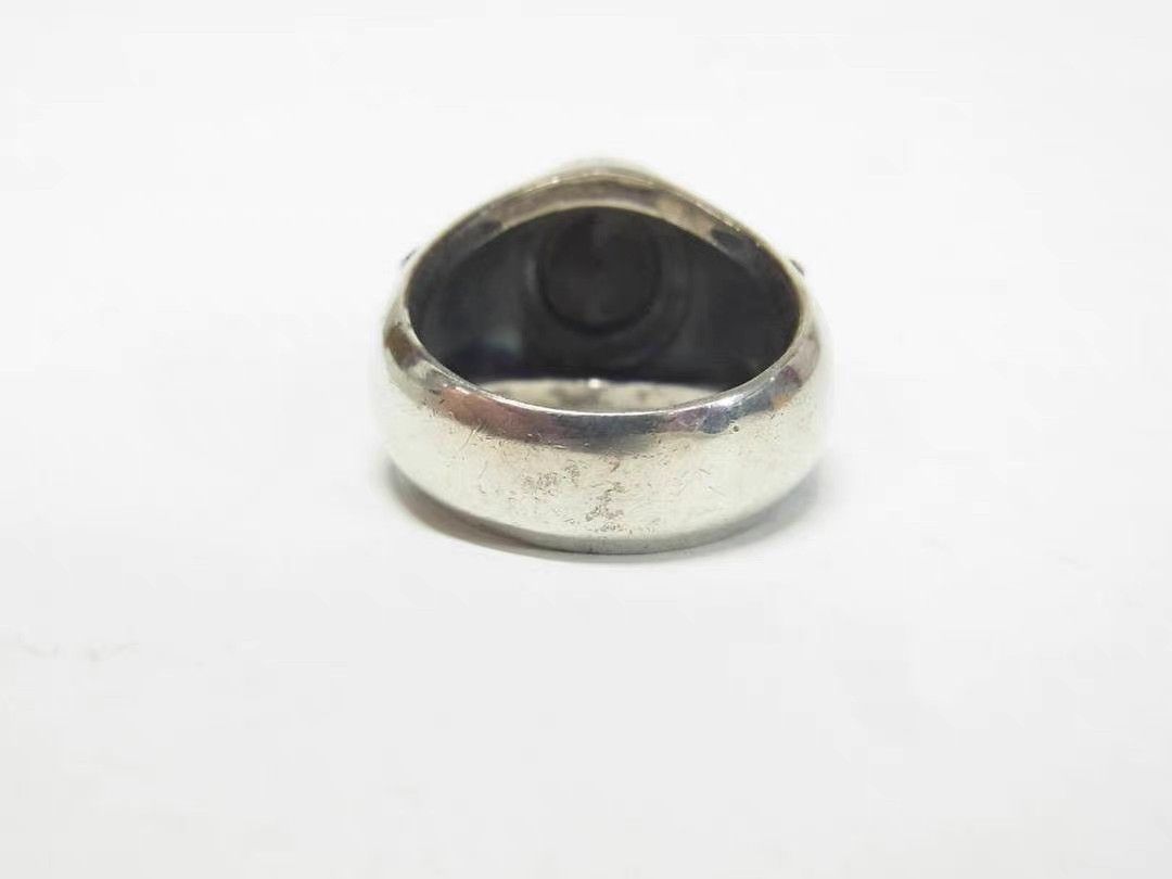 Roar roar Sterling Silver Double Gun Aquamarine Ring K11 Size ONE SIZE - 4 Thumbnail