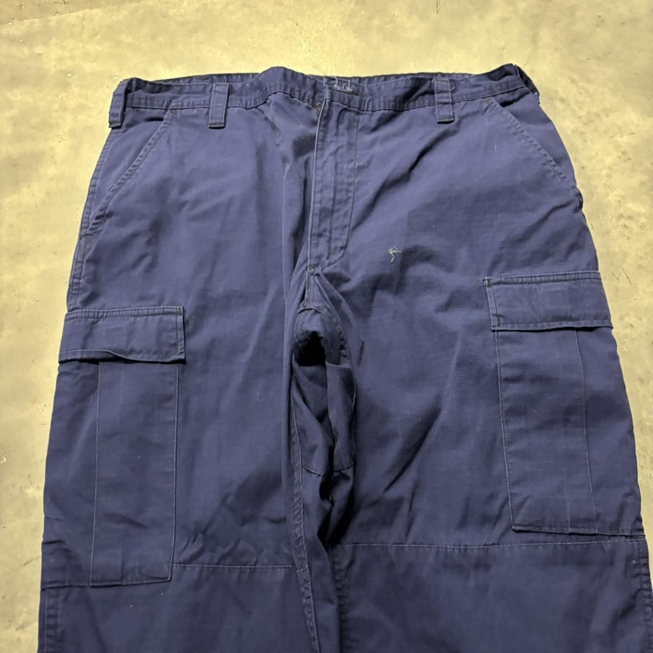 Japanese Brand × Vintage Crazy Vintage Y2K/2000s Baggy Blue Skater Cargo Pants! Size US 36 / EU 52 - 5 Thumbnail
