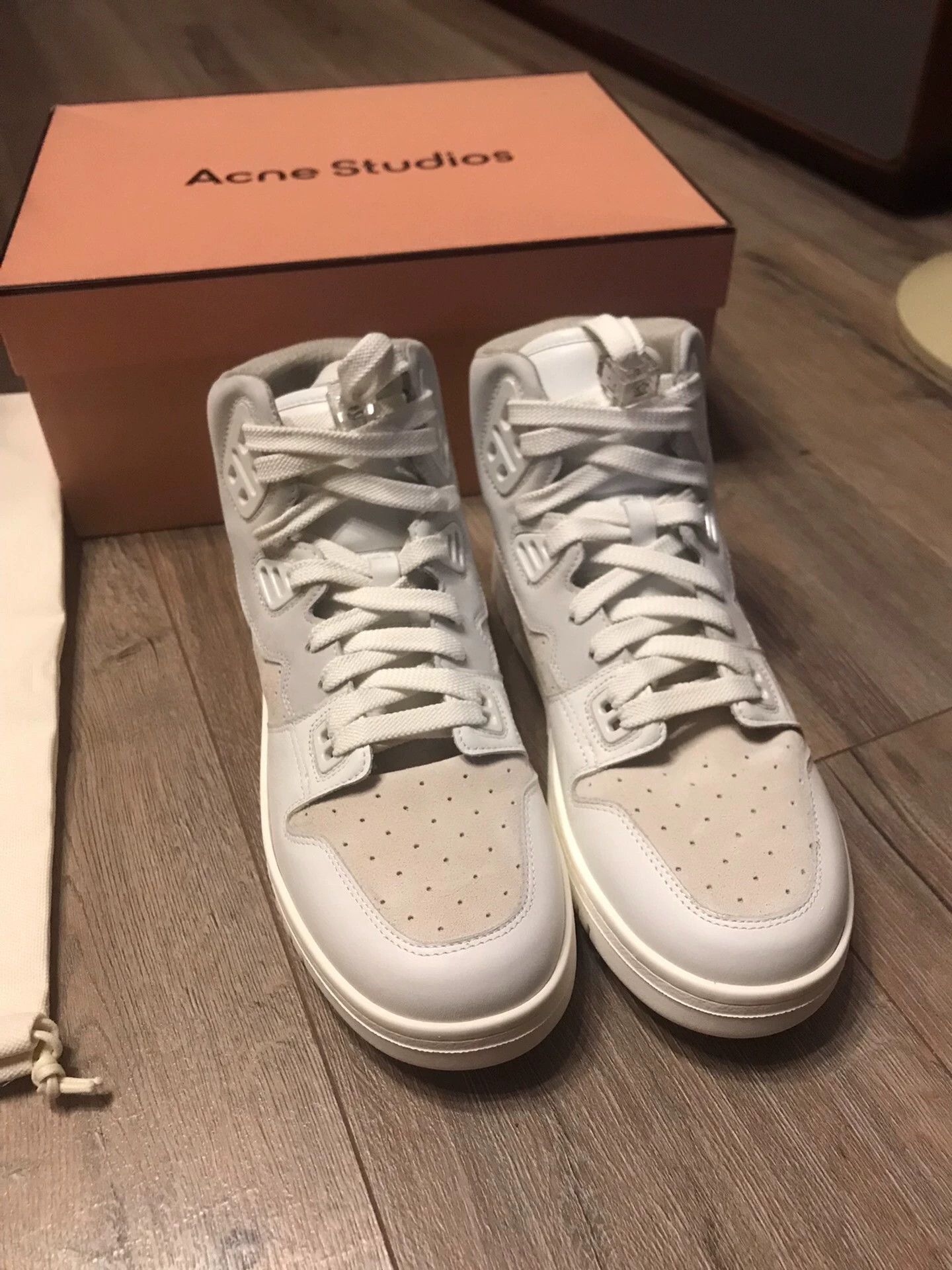 Acne Studios Acne Studios Hi-Top Smile Colorblock Leather 43 Sneakers Size US 10 / EU 43 - 1 Thumbnail